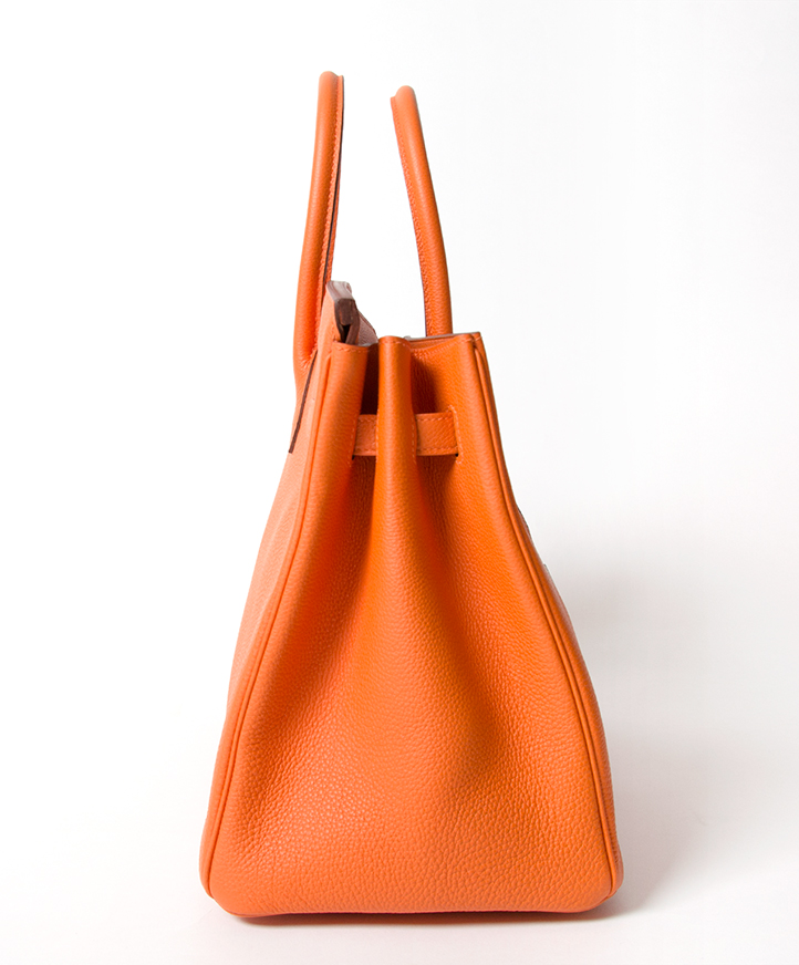 Hermès Birkin 35 Orange Togo PHW ○ Labellov ○ Buy and Sell Authentic Luxury