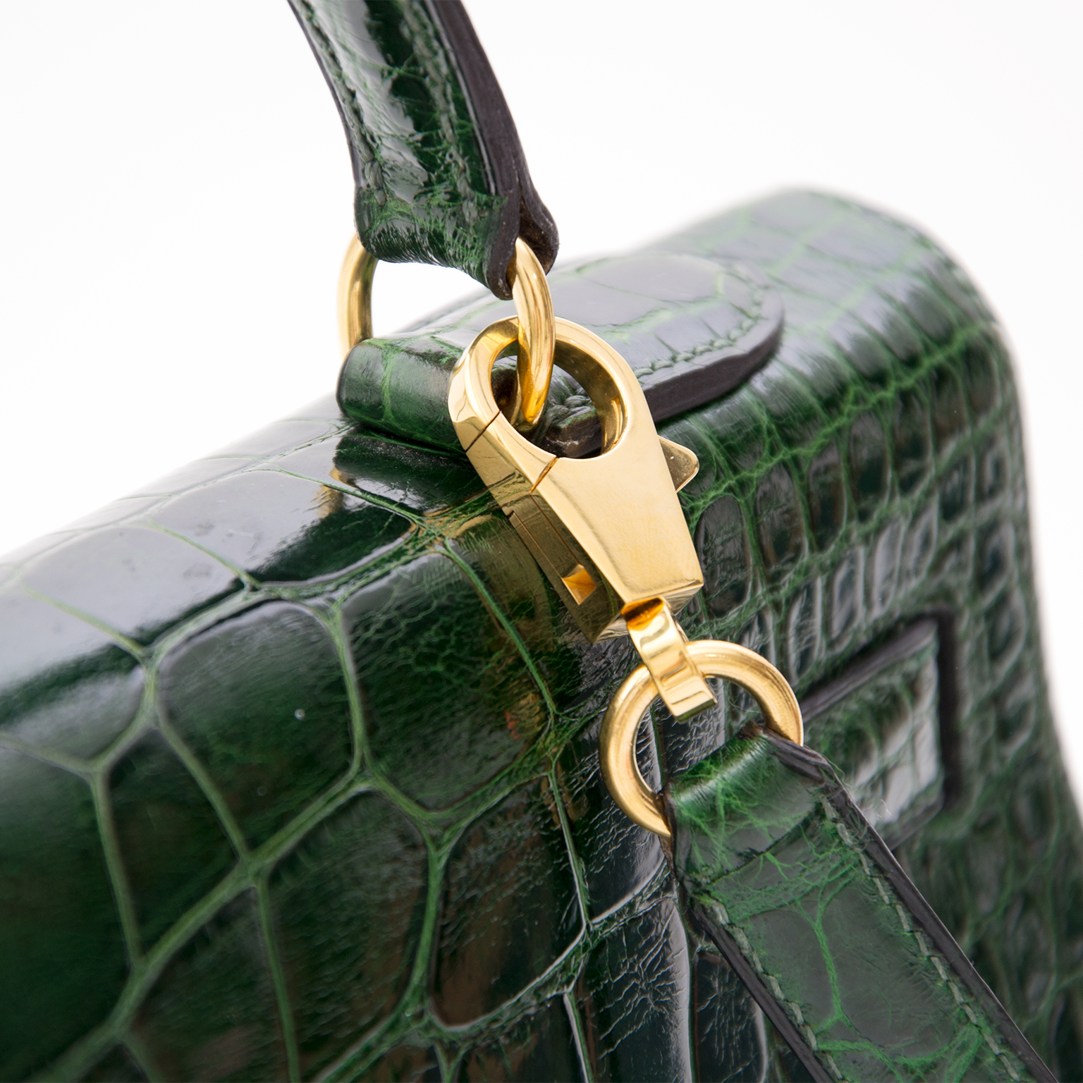 Hermès Kelly 32 Alligator Vert Emerald