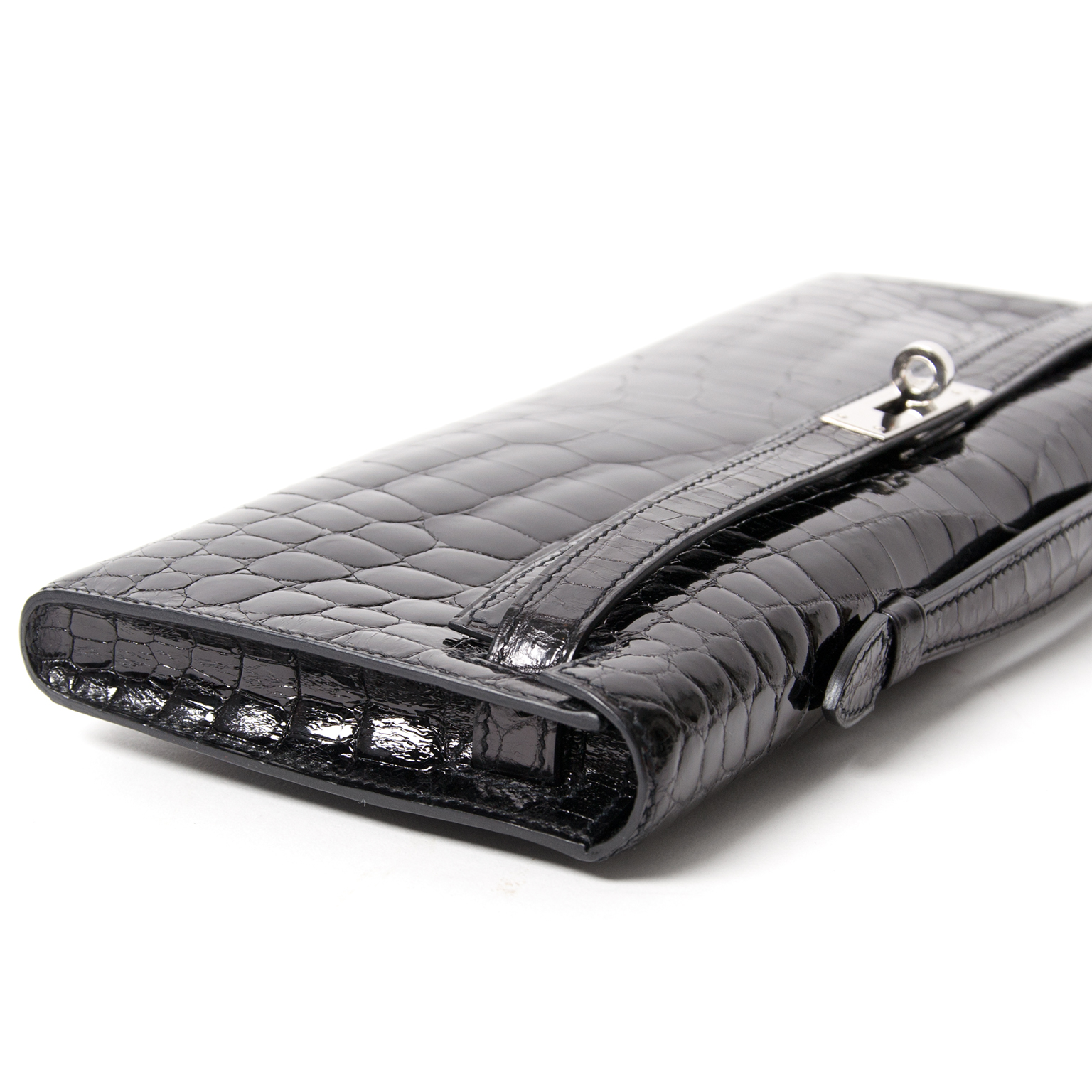Hermès Kelly Pochette Bag Feu Porosus Crocodile – ZAK BAGS