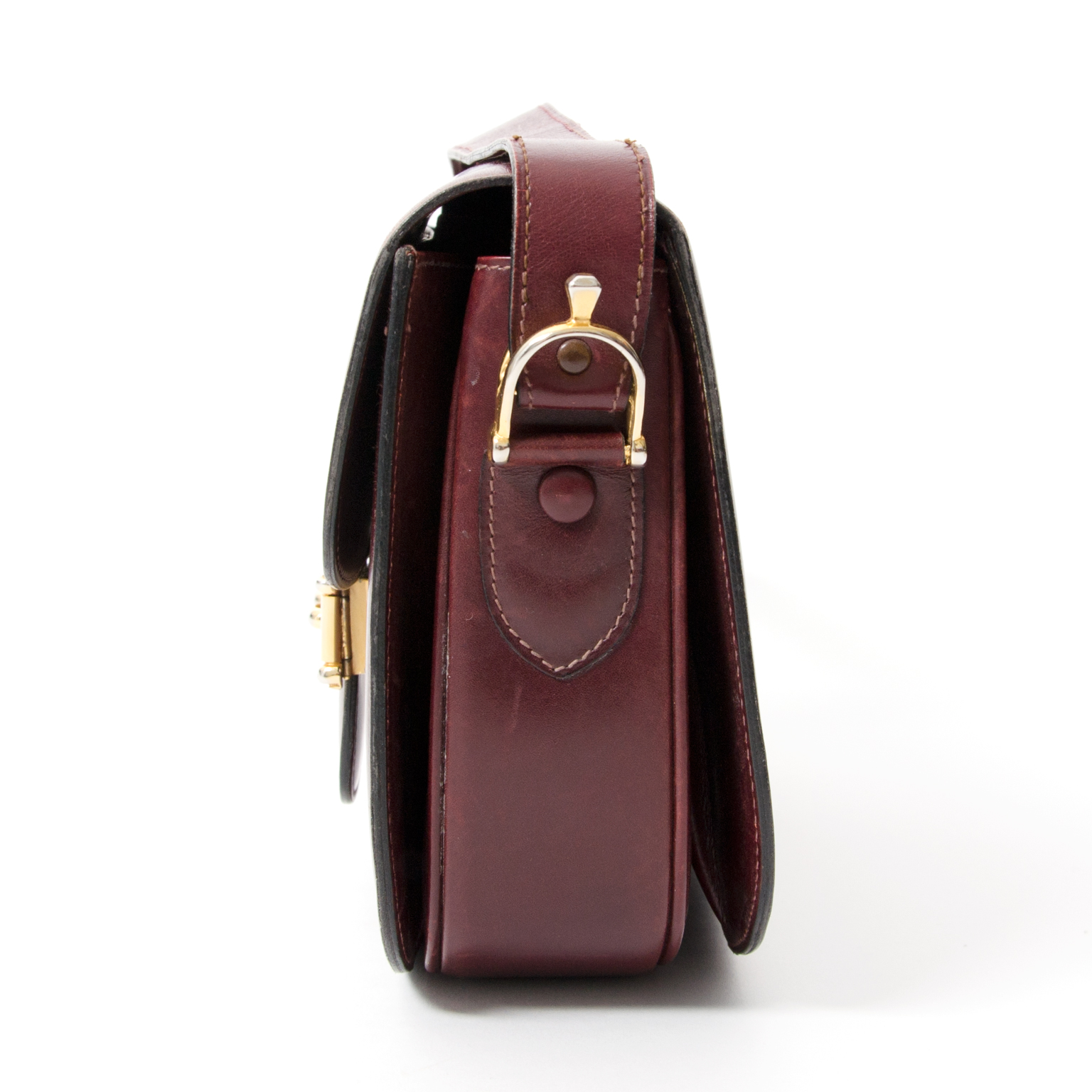 Celine Burgundy Lambskin Trio Bag ○ Labellov ○ Buy and Sell Authentic Luxury