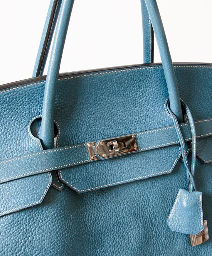 Birkin 55 HAC (haut a Courroies) Blue Royal Colour in Clemence Leather with  gold hardware. Hermès. 2001., Handbags and Accessories Online, Ecommerce  Retail