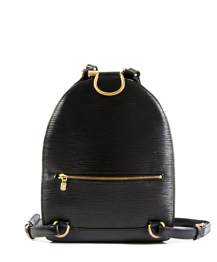Louis Vuitton Black Epi Leather Mabillon Backpack ○ Labellov