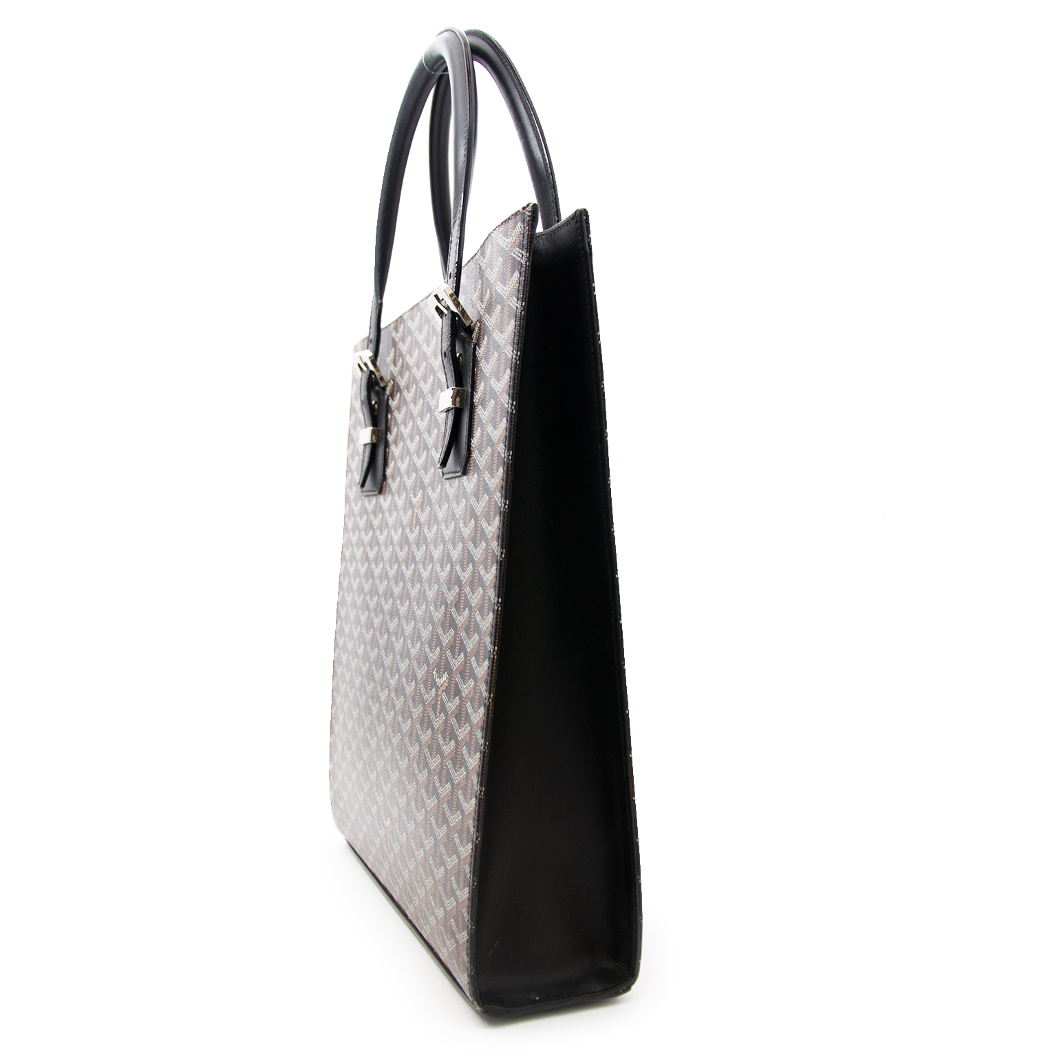 Goyard Vintage Goyardine Comores GM - Black Totes, Handbags