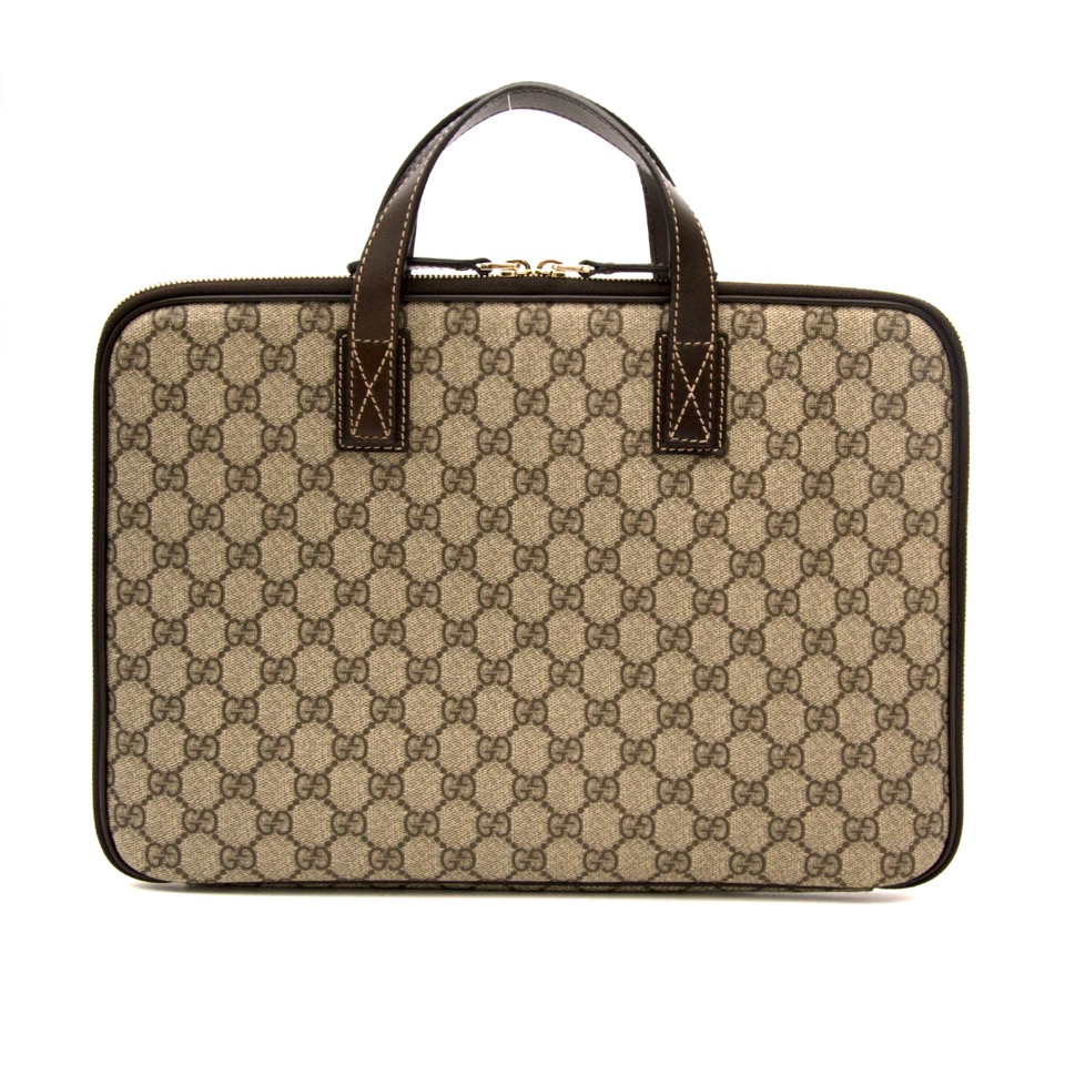 Gucci Monogram Laptop Case ○ Labellov ○ Buy and Sell Authentic