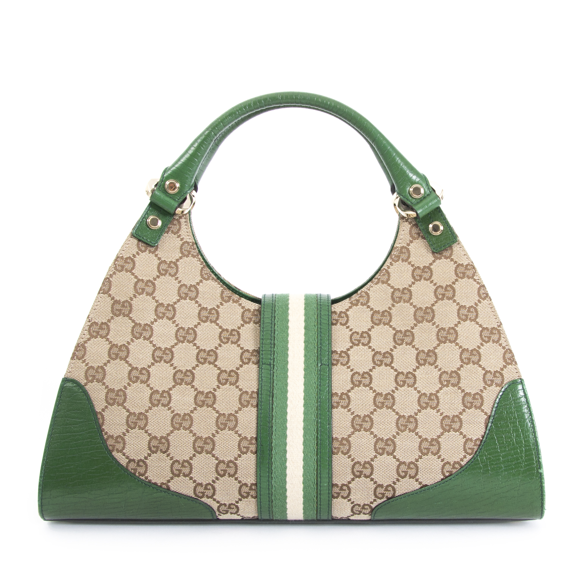 gucci green monogram bag