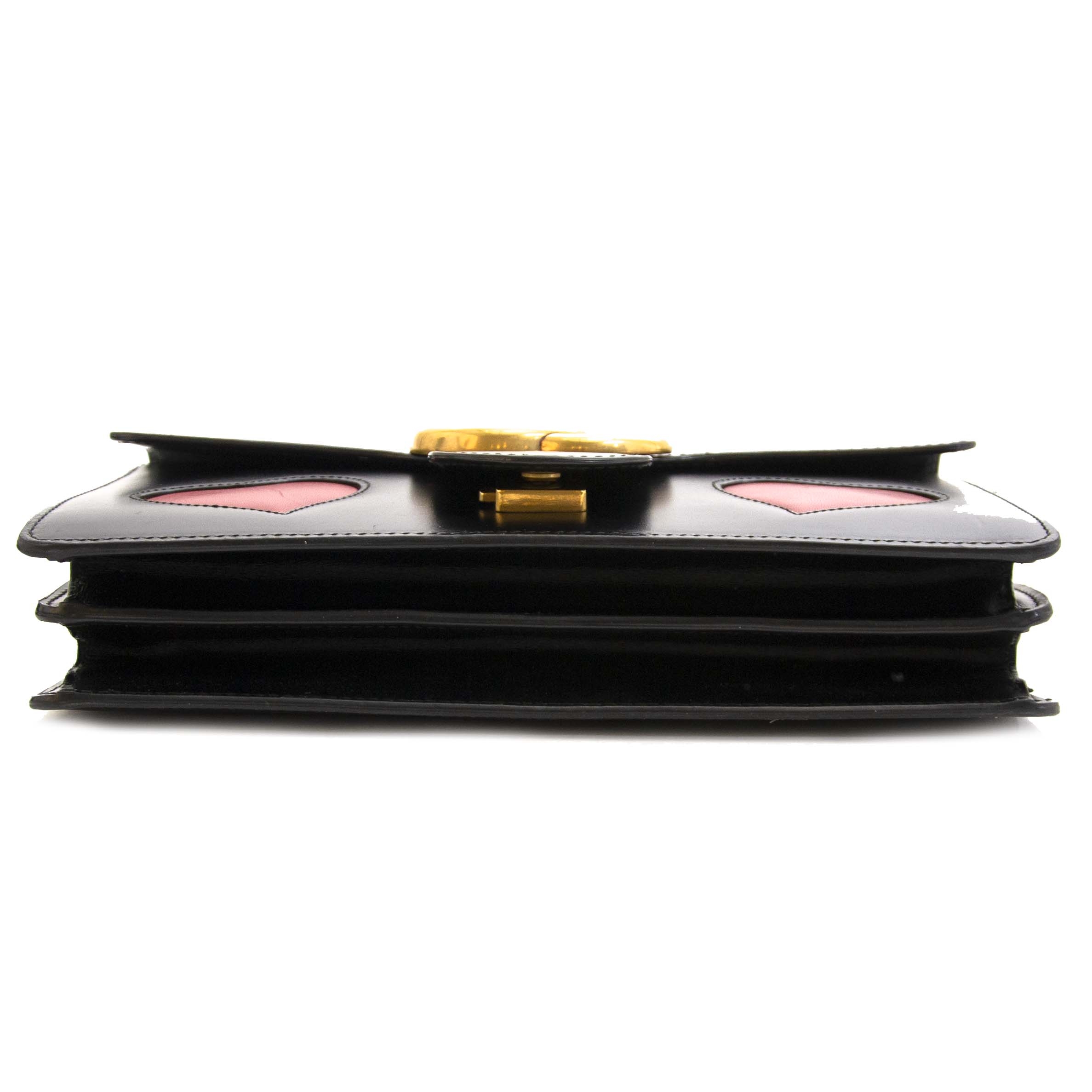 Gucci Black/Multi Medium GG 'Marmont' Heart Shoulder Bag – The