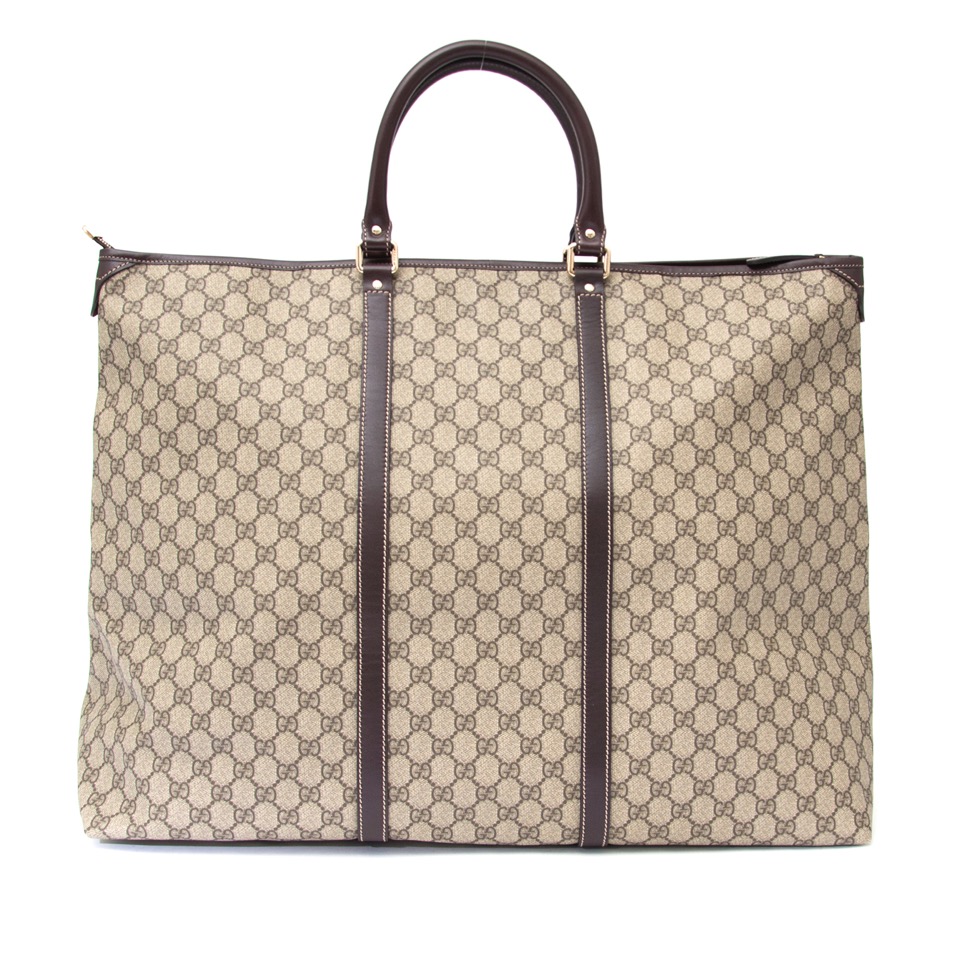 Gucci XL Monogram Weekender Tote Labellov Buy and Sell