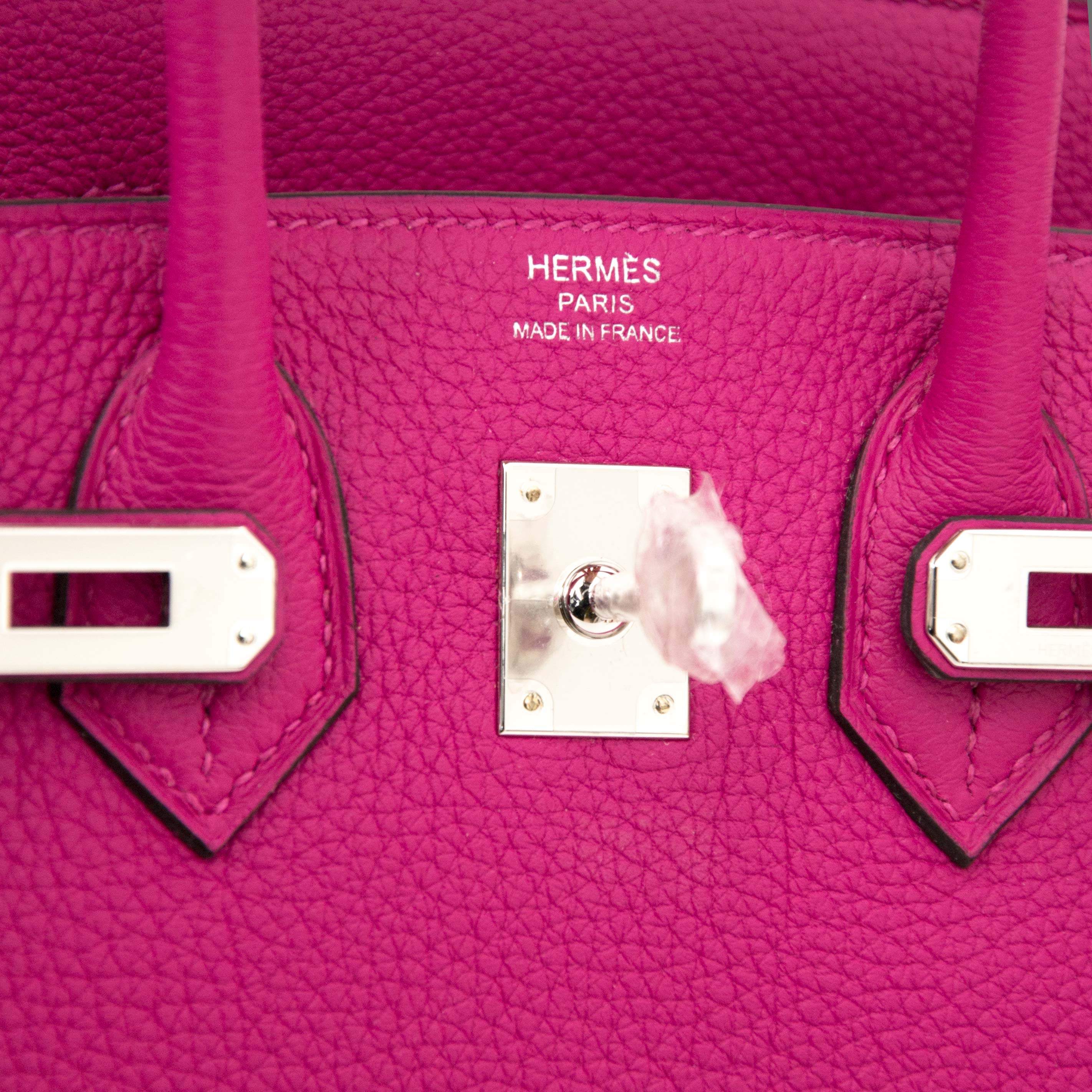 Hermès Birkin 25 Rose Pourpre Togo with Palladium Hardware - 2017, A – ZAK  BAGS ©️