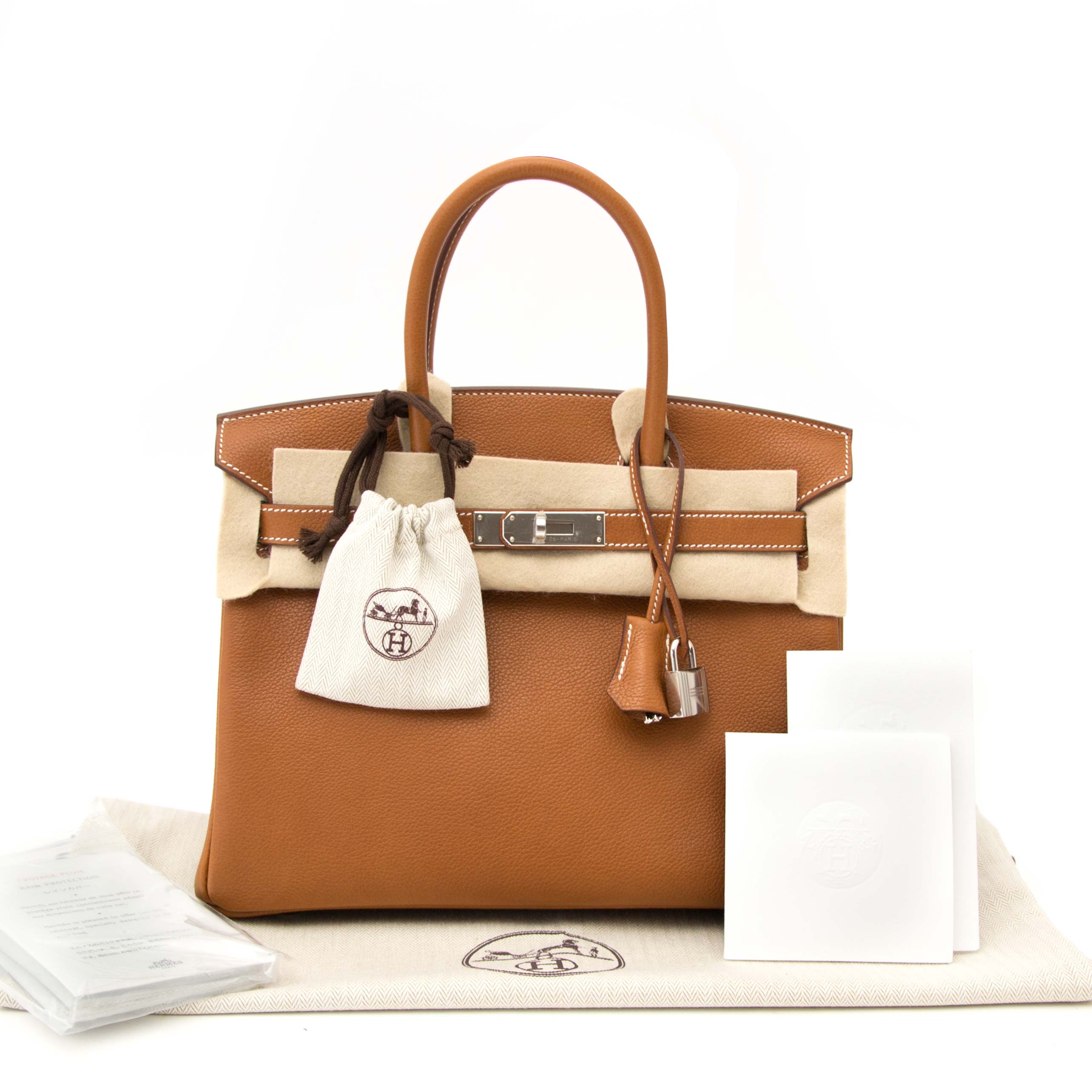Sell Hermès Cabasellier 31 in Fauve Barenia Faubourg - Brown