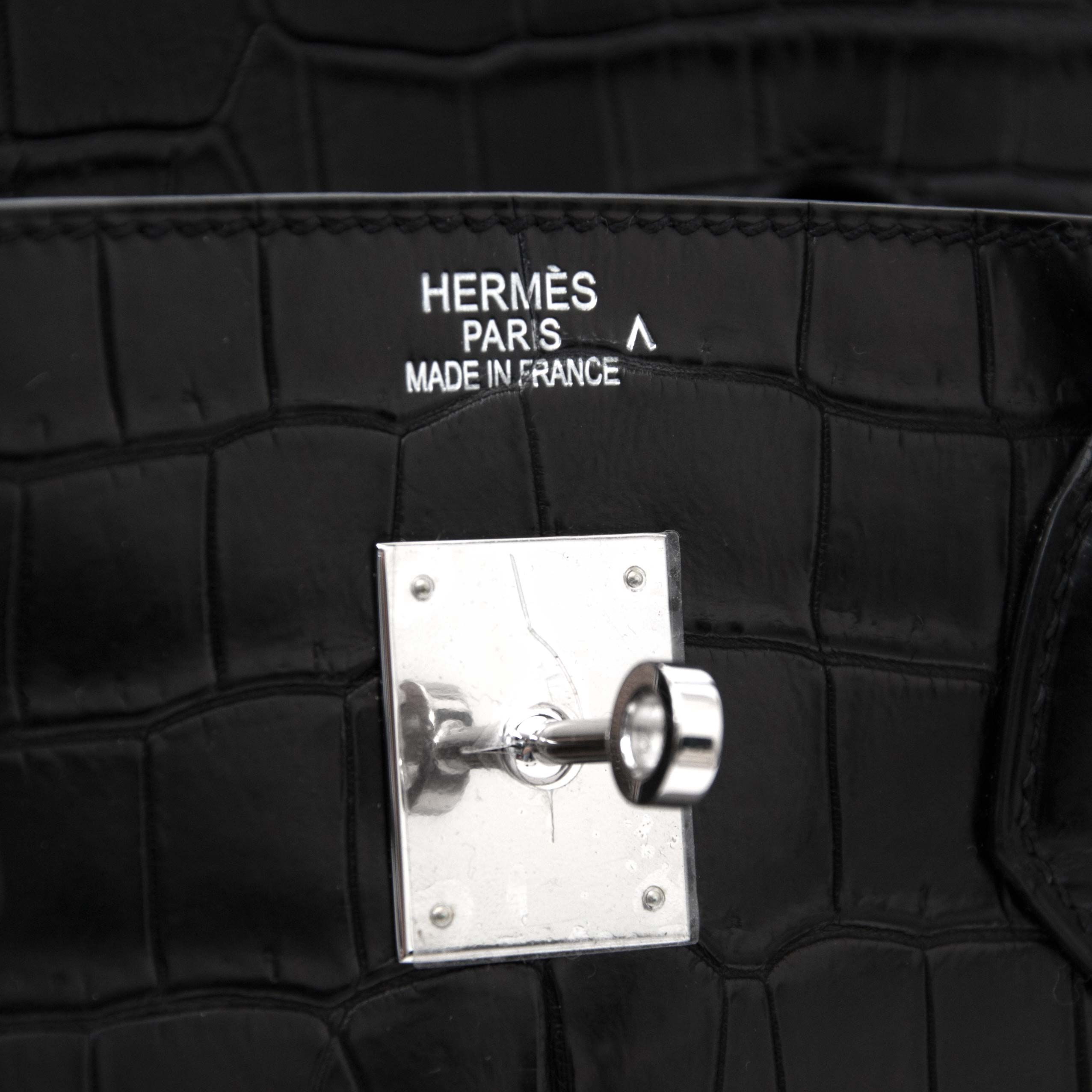 Hermès Grey Matte Porosus Crocodile Birkin 40 40cm