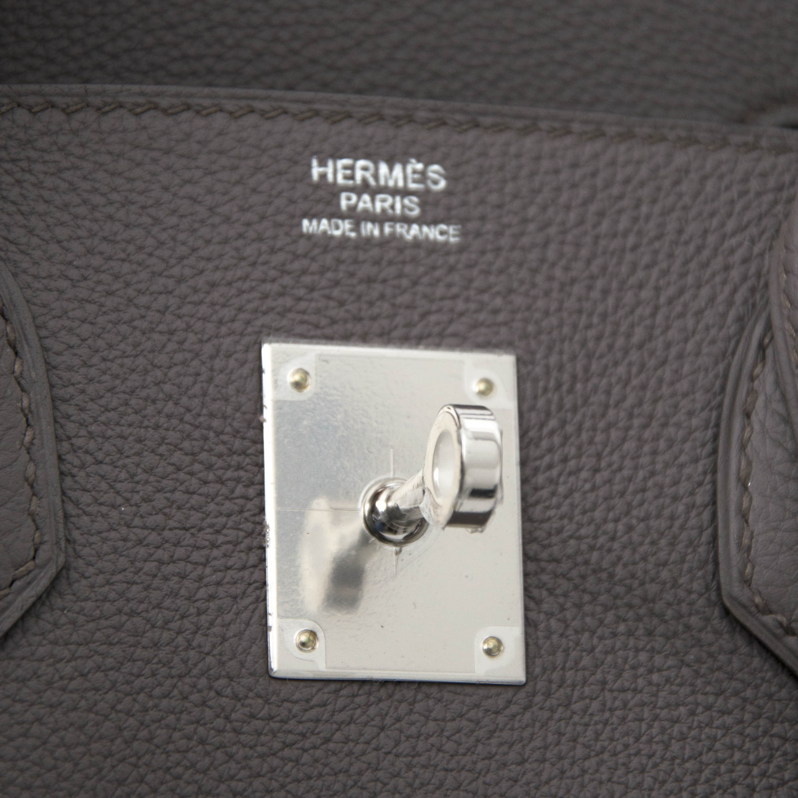 Hermès Gris Etain Togo Birkin 30 PHW
