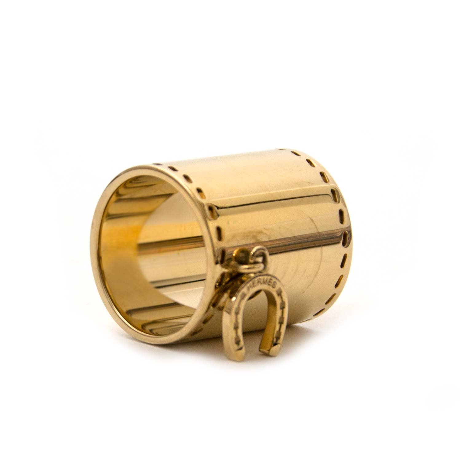 Hermès HERMES REGATE ANCHOR CHAIN SCARF RING H601004S GOLD SCARF RING  Golden Metal ref.574237 - Joli Closet