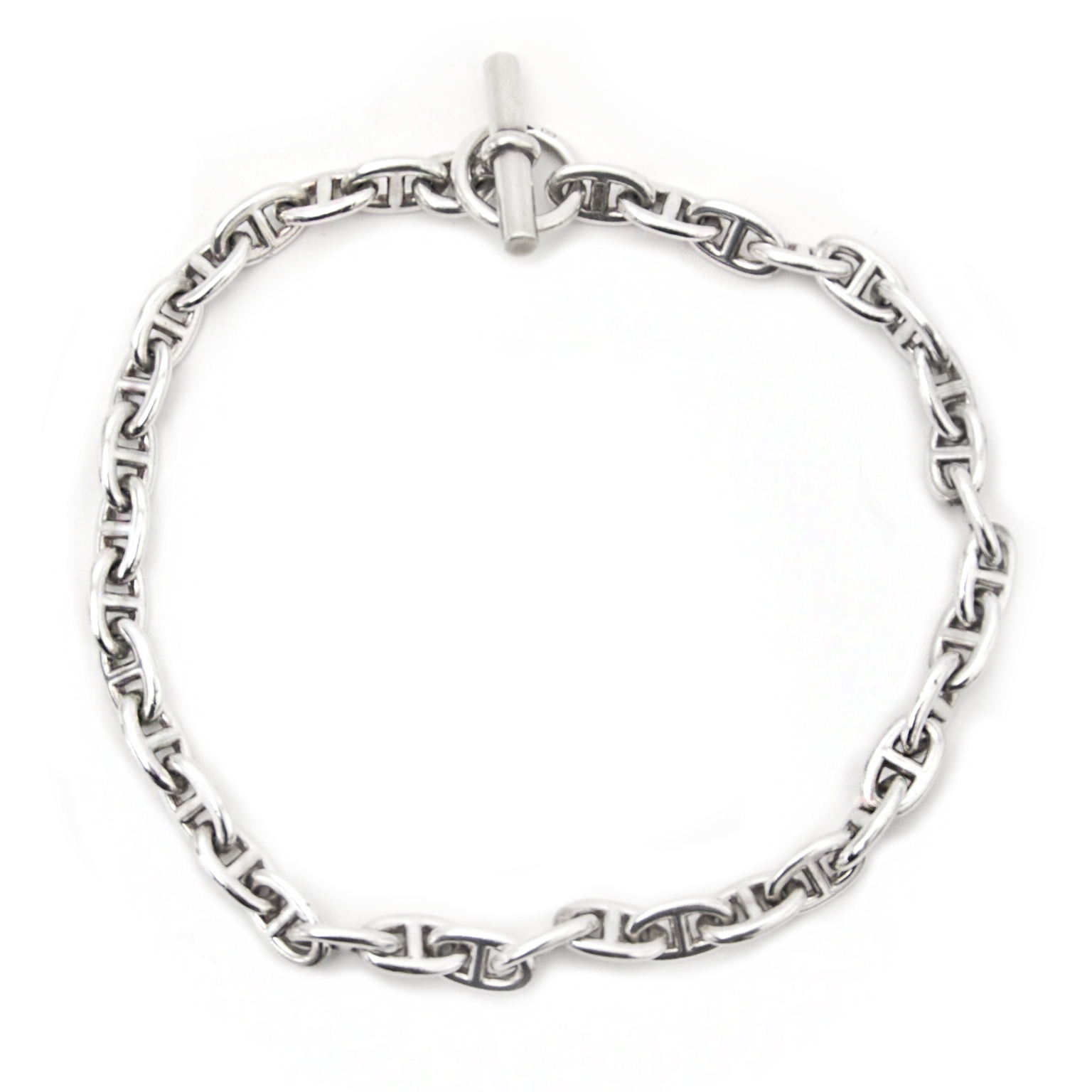 Hermès Chaine D'Ancre Sterling Silver Necklace ○ Labellov ○ Buy