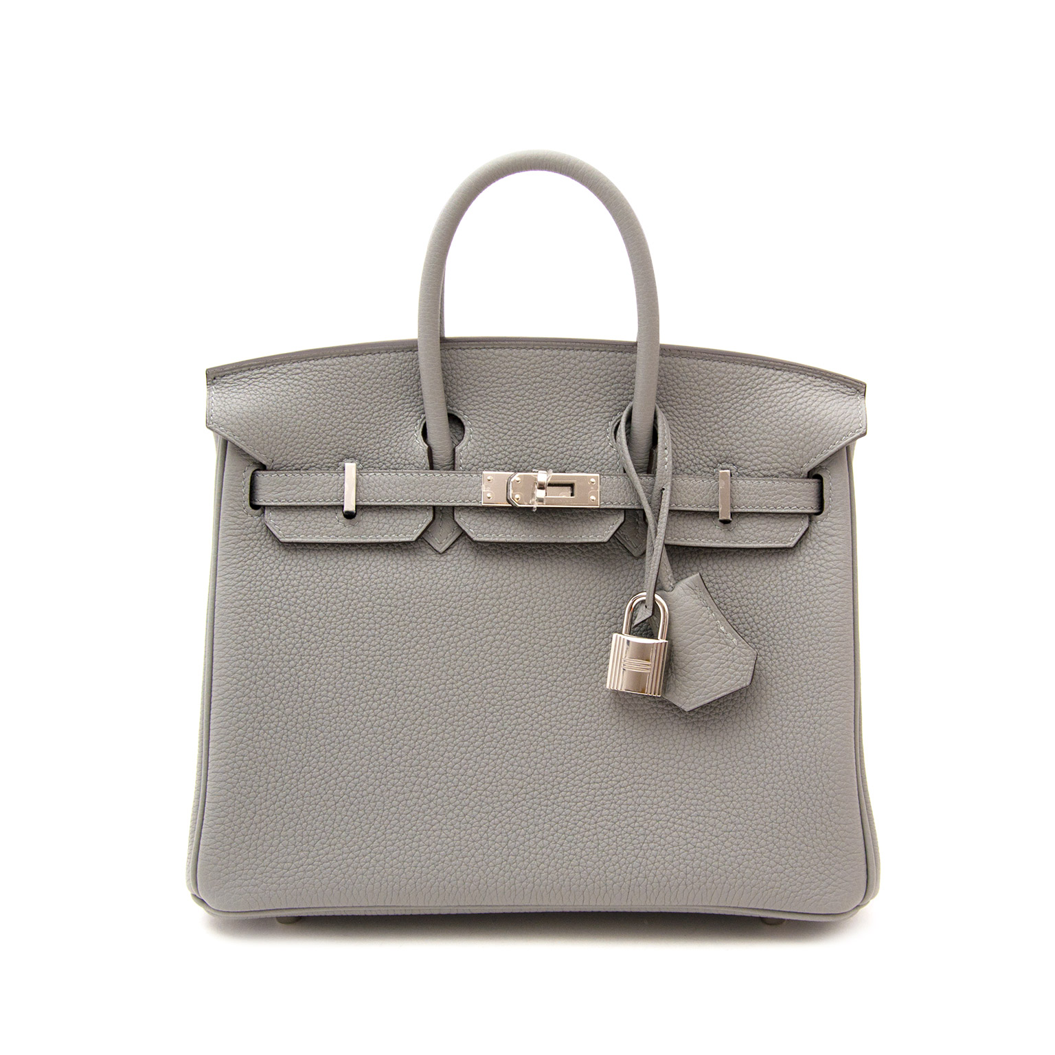 Herm s Birkin 25 Gris Mouette Togo PHW Labellov Buy and Sell