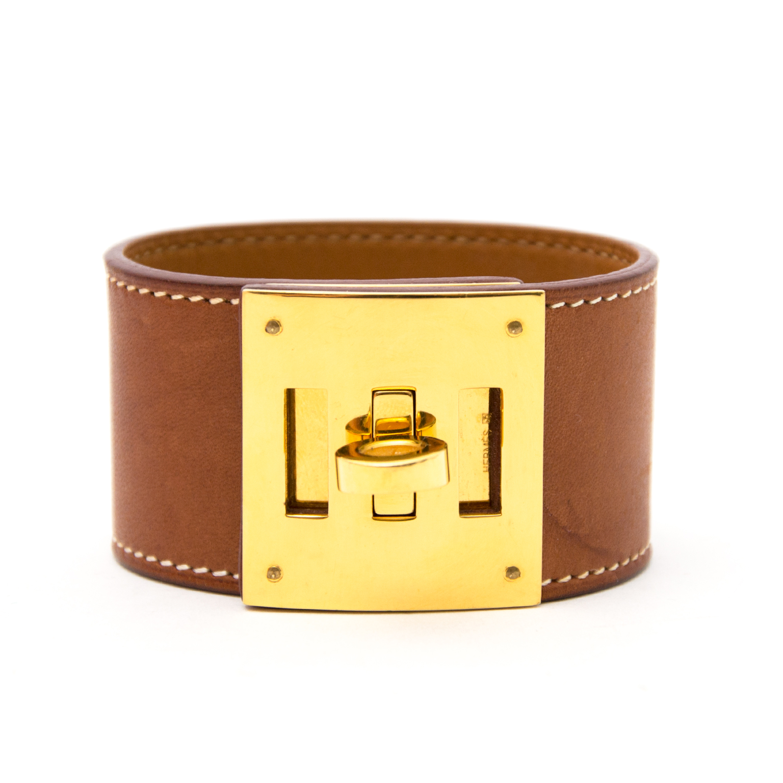 Hermès Barenia Kelly Dog Bracelet - Ann's Fabulous Closeouts