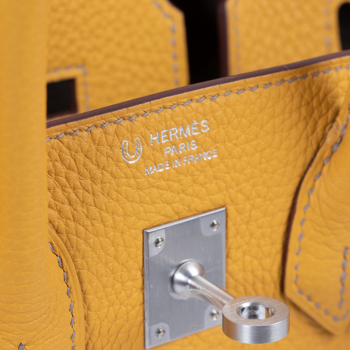 Hermes Birkin HSS 25 Bag Jaune Ambre / Gris Asphalte Gold Hardware –  Mightychic