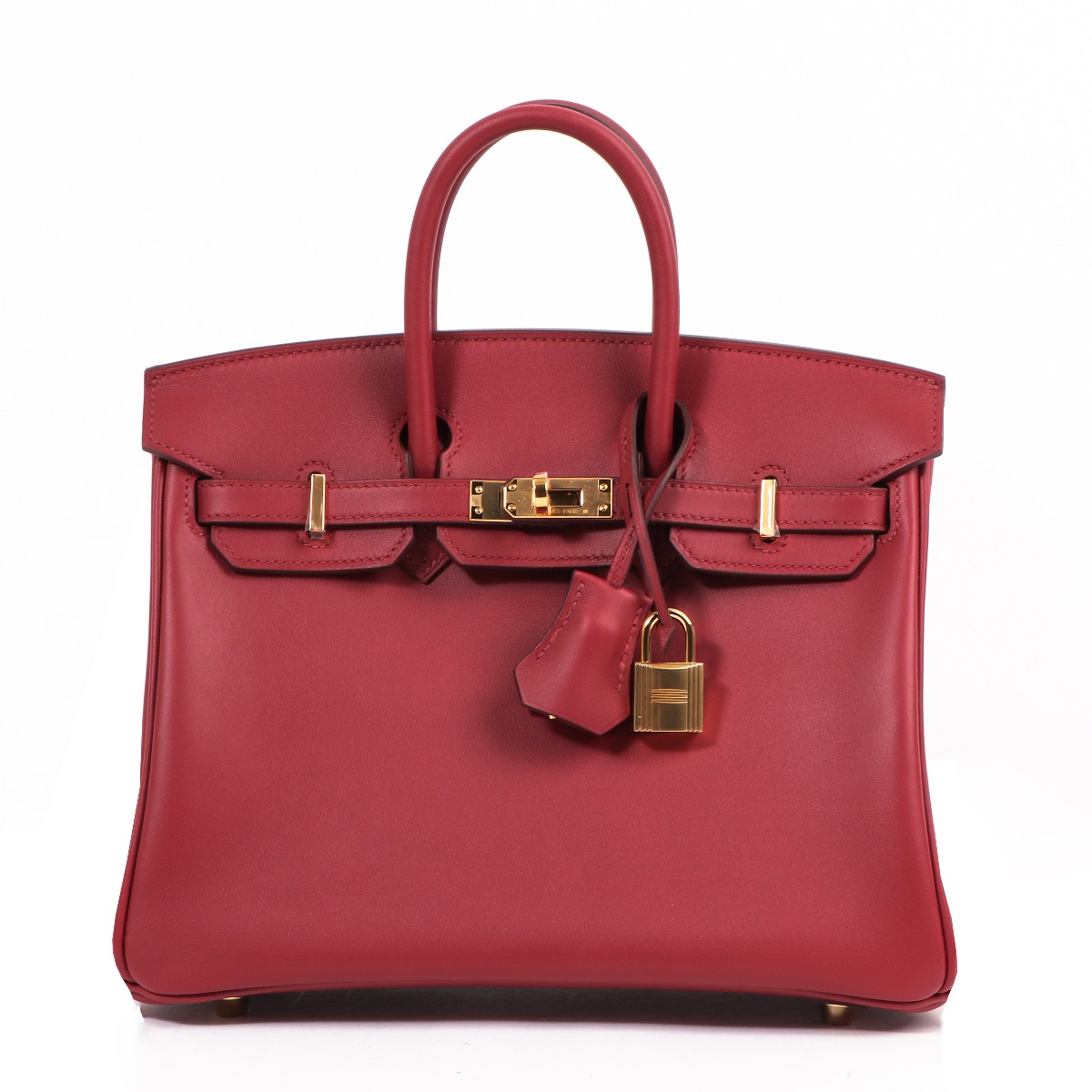 Hermès Birkin 25 Rouge Vif Veau Jonathan GHW ○ Labellov ○ Buy and Sell  Authentic Luxury
