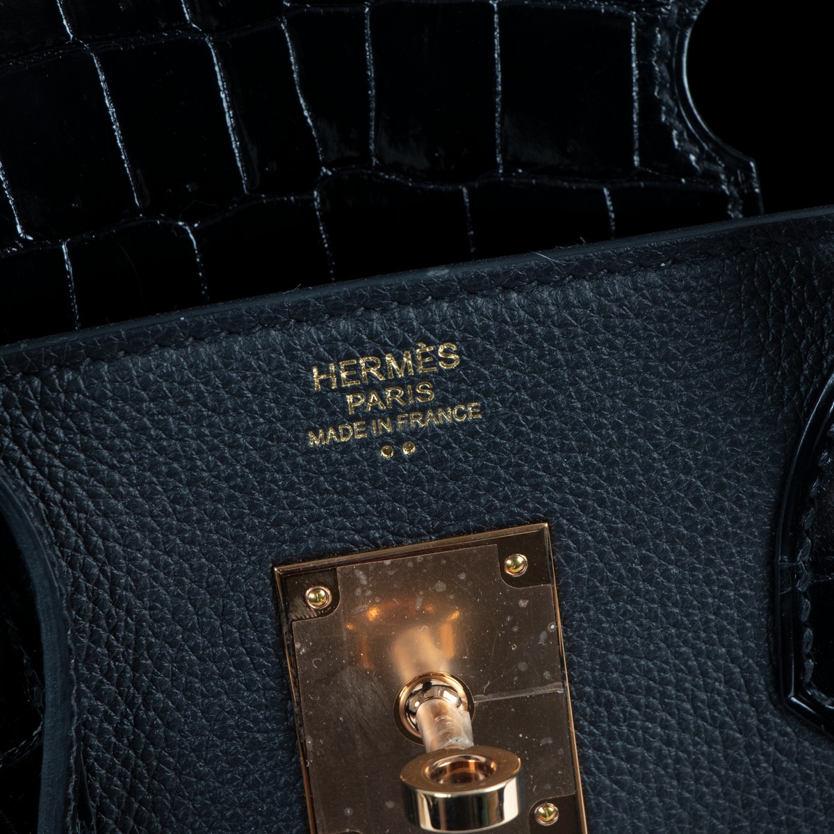 Hermès Birkin Limited Edition 30 Raisin/Prunoir Touch Alligator Togo Rose  Gold Hardware RGHW