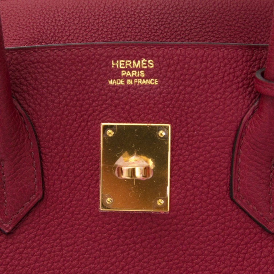 Hermes Birkin 35 Togo Rouge Grenat PHW ○ Labellov ○ Buy and Sell