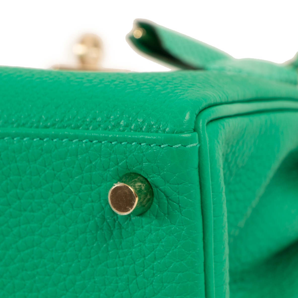 Hermès Kelly Touch 25 Vert Menthe Lizard/Togo PBHW ○ Labellov ○ Buy and  Sell Authentic Luxury