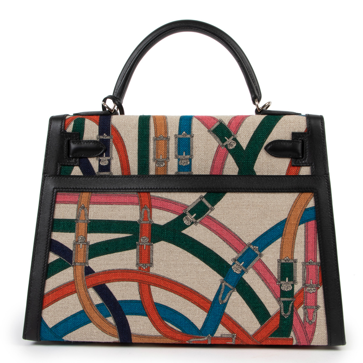 bennyjanah carried #Hermes kelly 32 sellier toile de camp