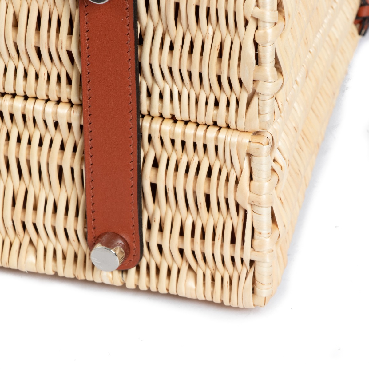 In stock NOW ✔️✔️✔️ Kelly 35cm PicNic osier barenia leather