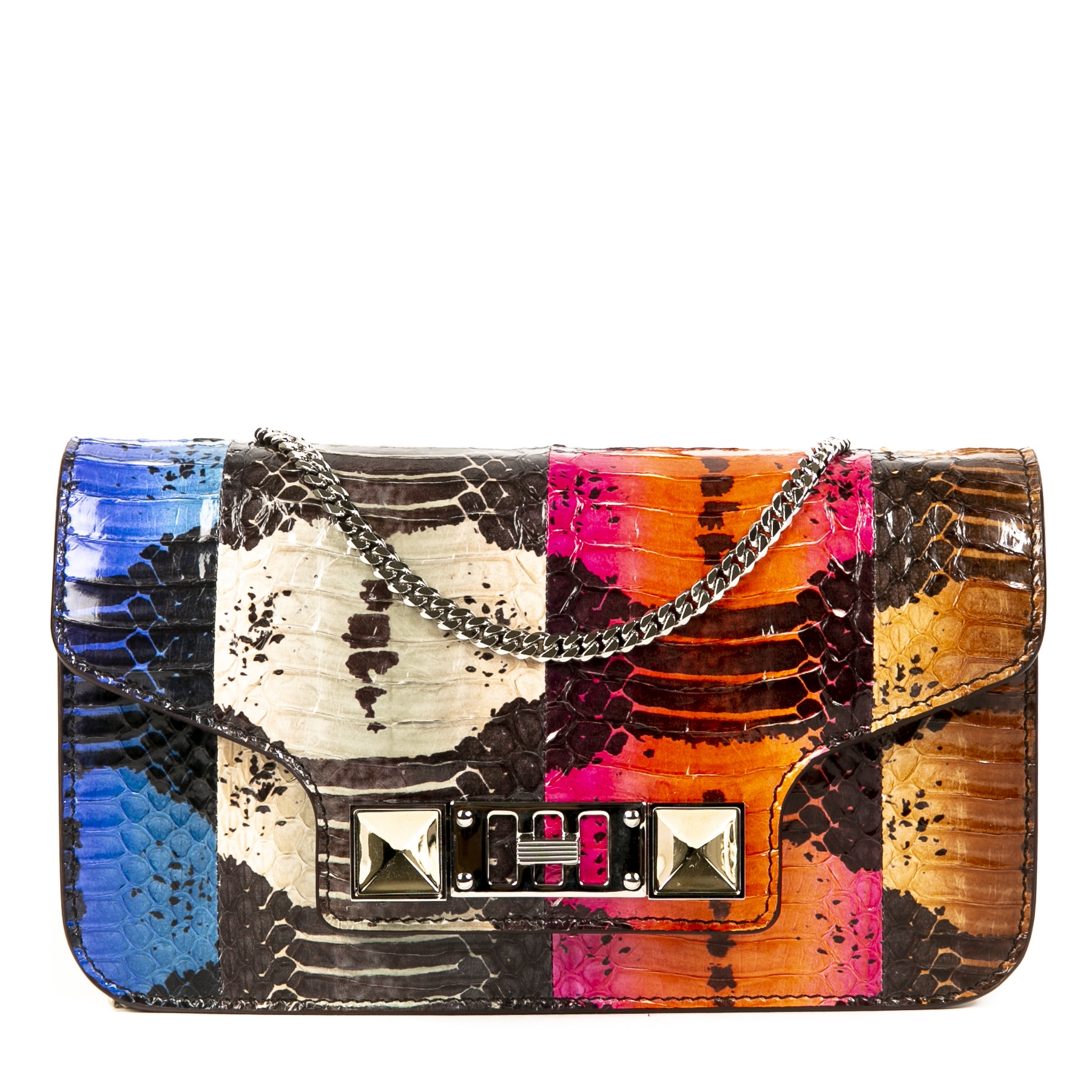 Proenza Schouler PS11 Snakeskin Chain Wallet Labellov Buy