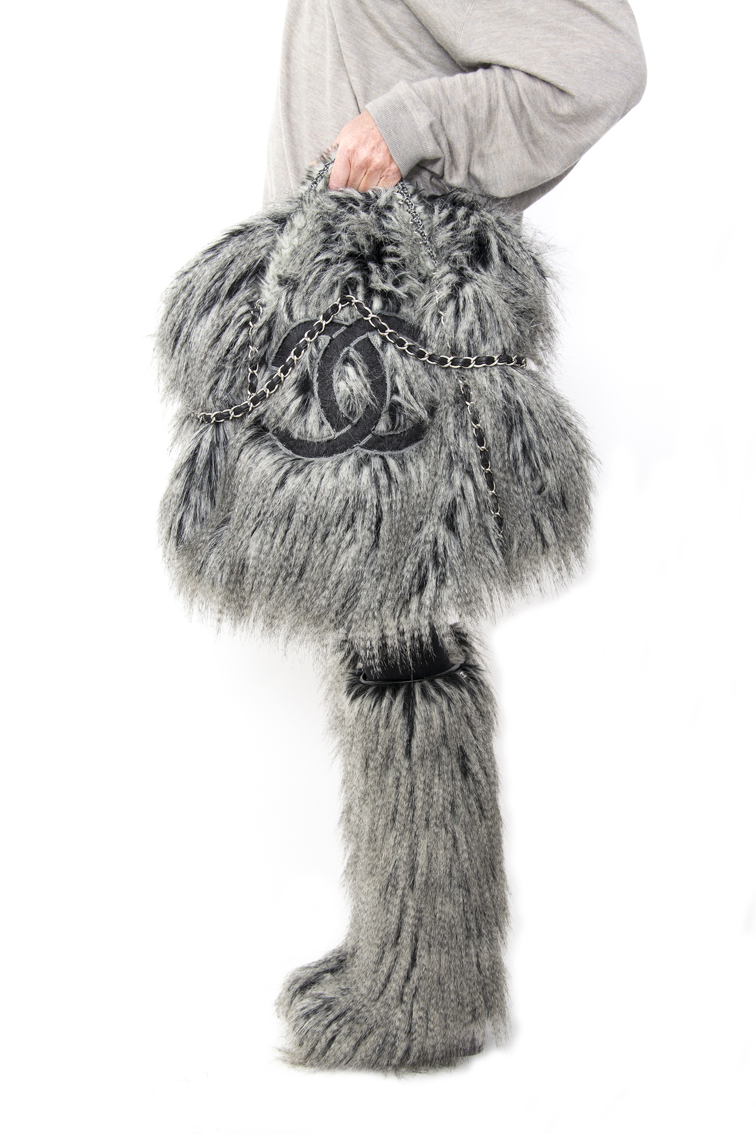 Chanel Fall 2010 Runway Arctic Fantasy Faux Fur Bag