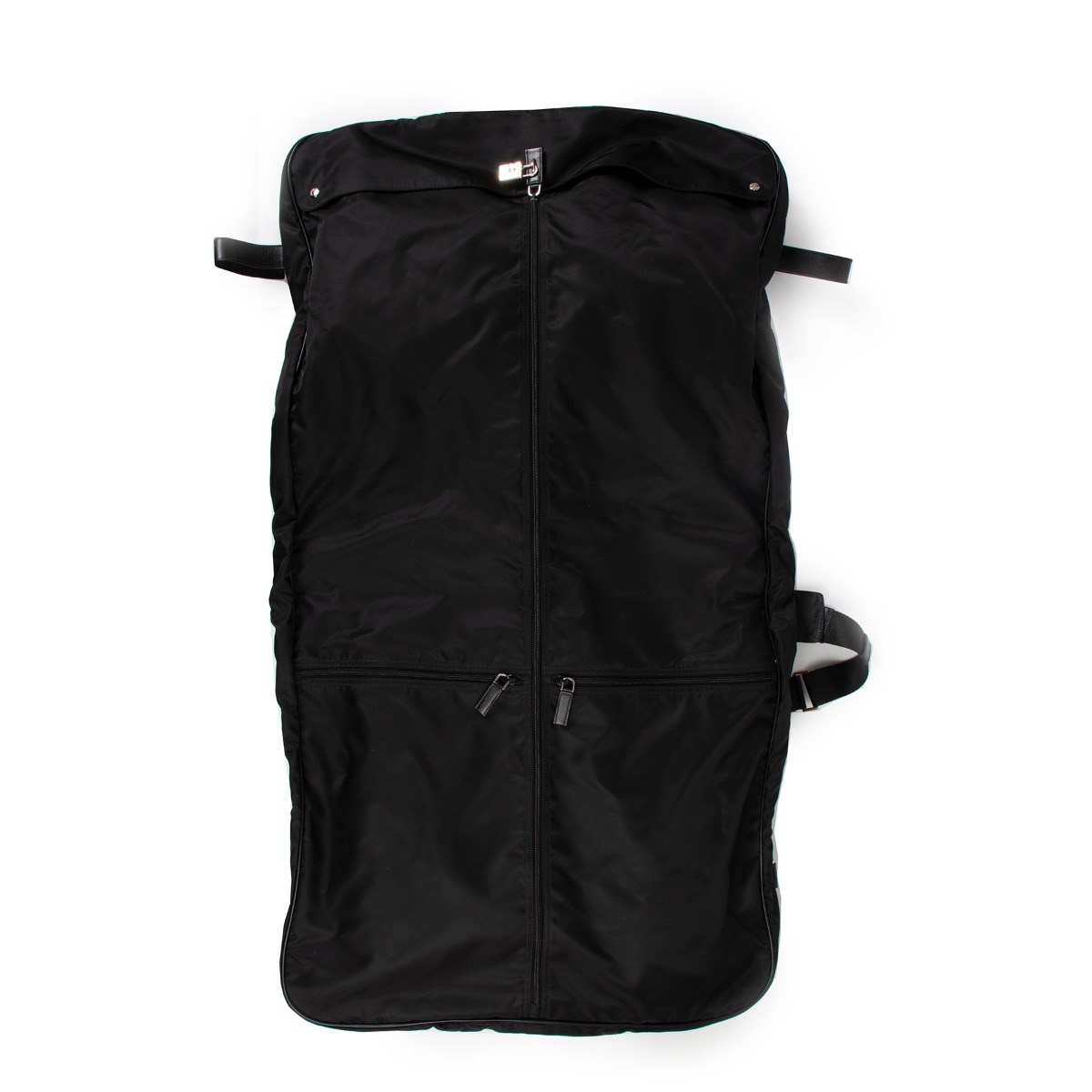 PRADA Viaggio Saffiano Leather and Tessuto Nylon Garment Bag/ Strap - 84