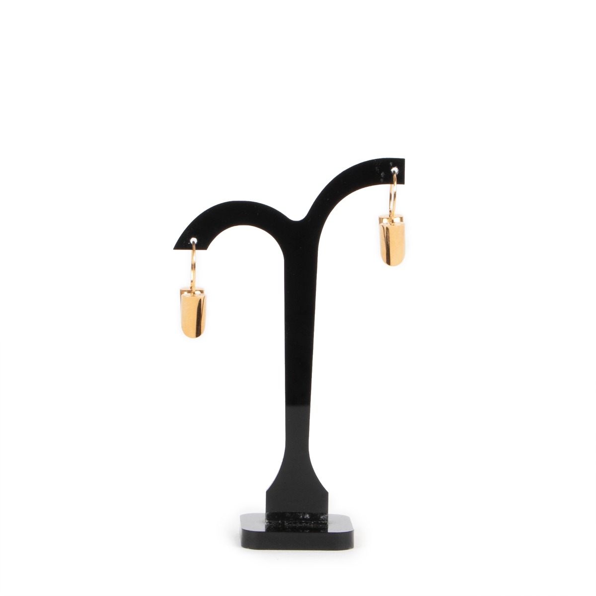 Louis Vuitton Essential 'V' Hoops - Brass Drop, Earrings - LOU786749