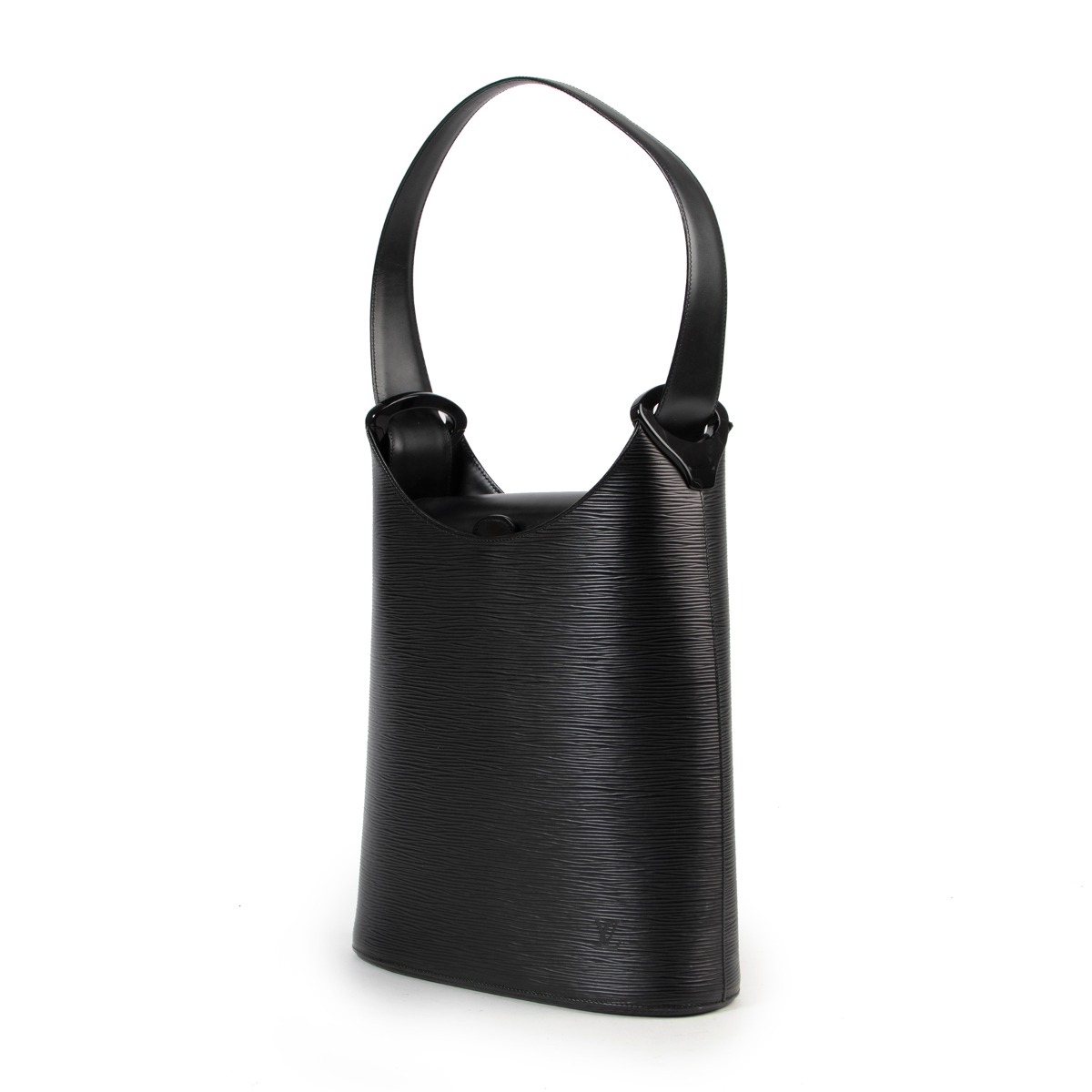 Louis Vuitton Black Epi Leather Verseau Bucket Bag ○ Labellov