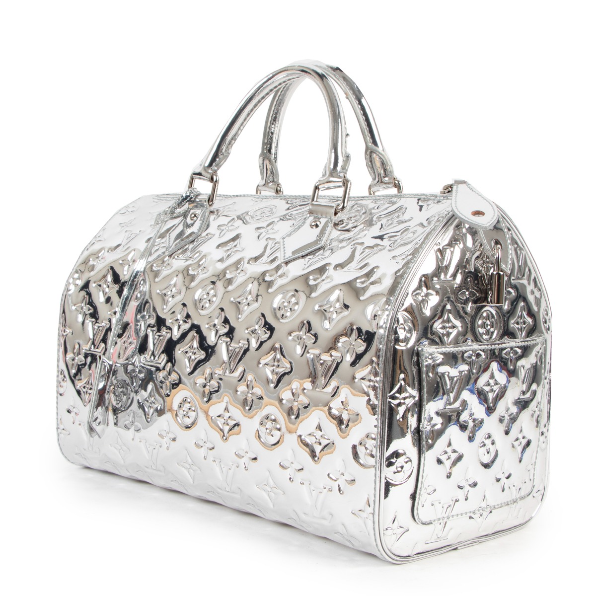Louis Vuitton Monogram Miroir Speedy 30 - Silver Handle Bags, Handbags -  LOU643598