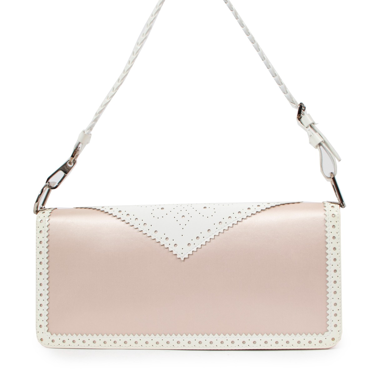 Christian Dior CHRISTIAN DIOR Logo Exotic Leather Shoulder Bag Pink P1 –  NUIR VINTAGE