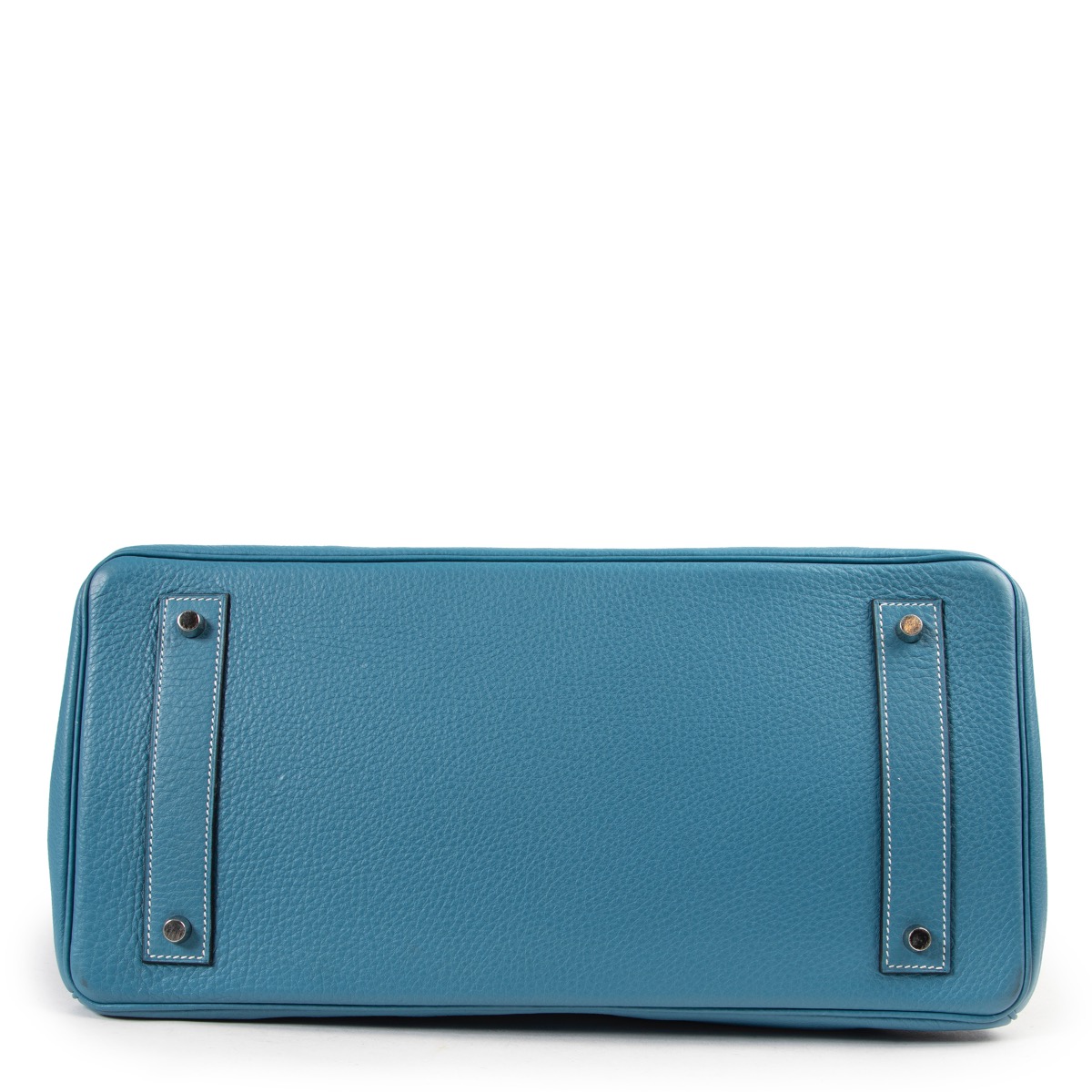 Hermès JPG Shoulder Birkin 42 Blue Jean Togo PHW ○ Labellov