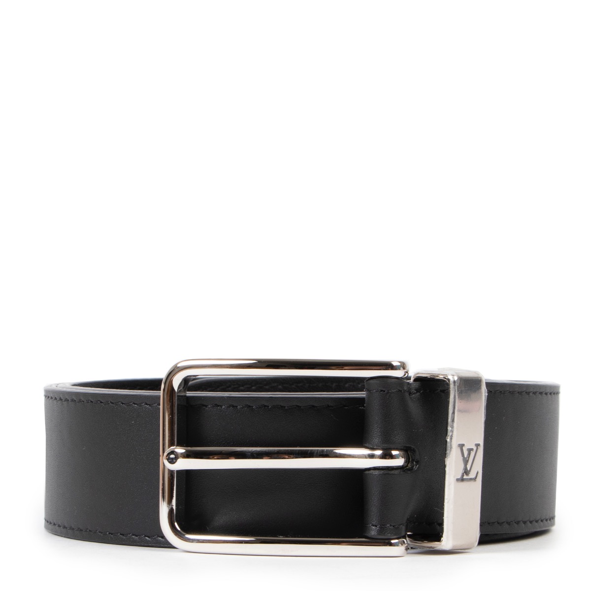 Louis Vuitton Black Leather Belt - Size 90 ○ Labellov ○ Buy and Sell  Authentic Luxury