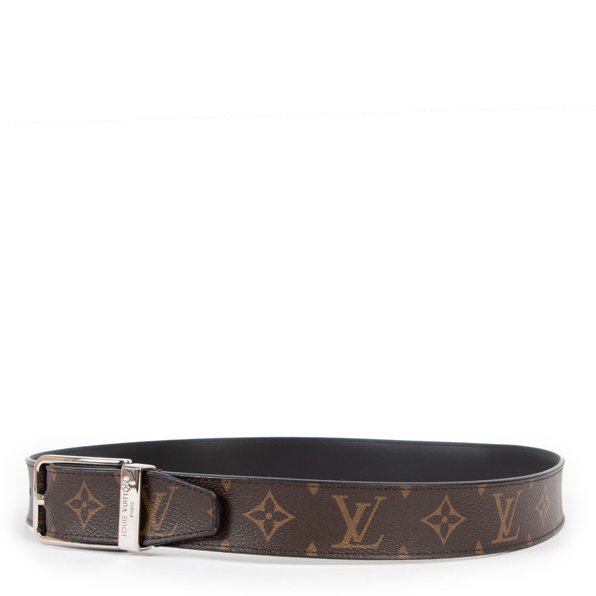 Louis Vuitton Pont Neuf Belt Black Leather ref.558349 - Joli Closet