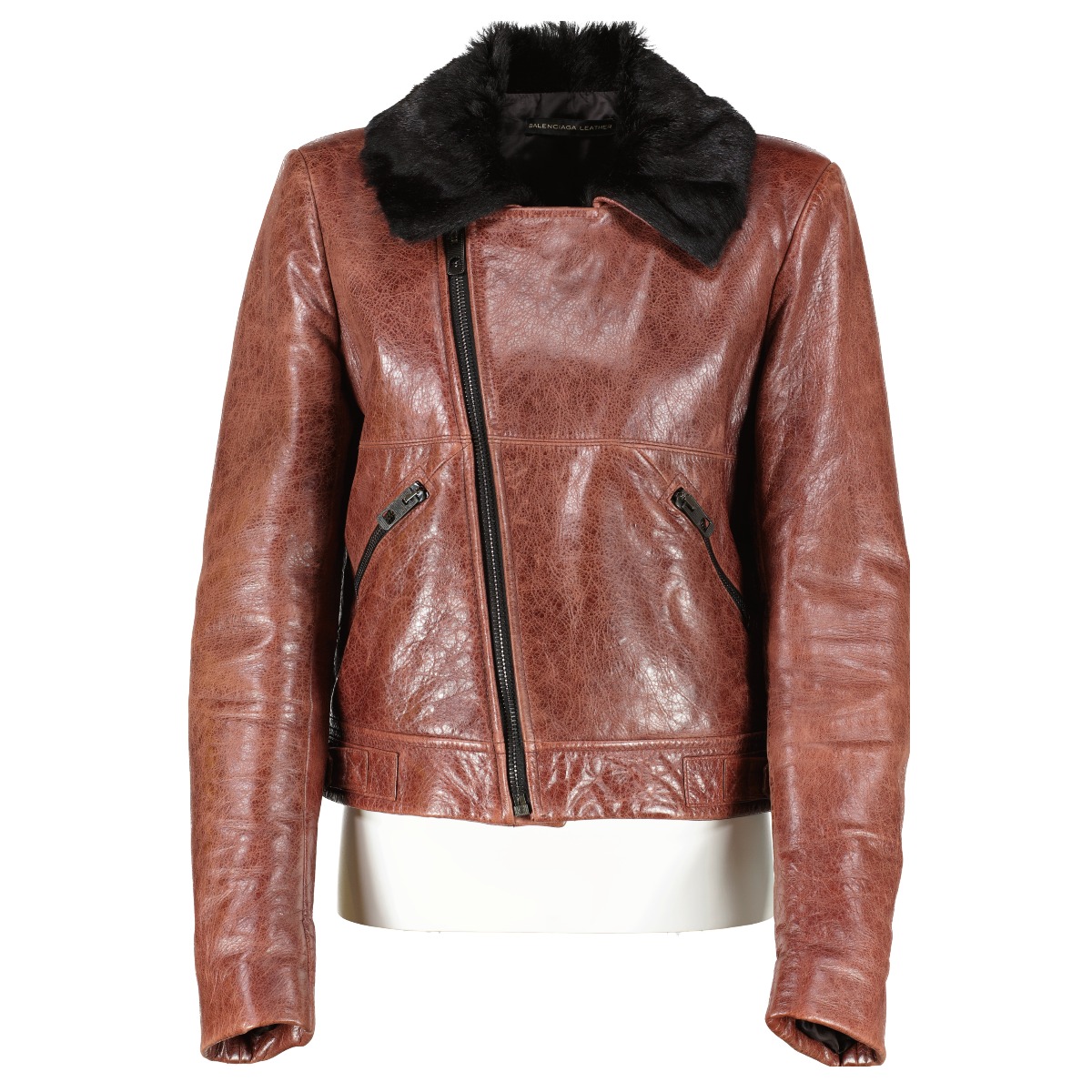 Balenciaga jacket size M Brown Leather ref249697  Joli Closet