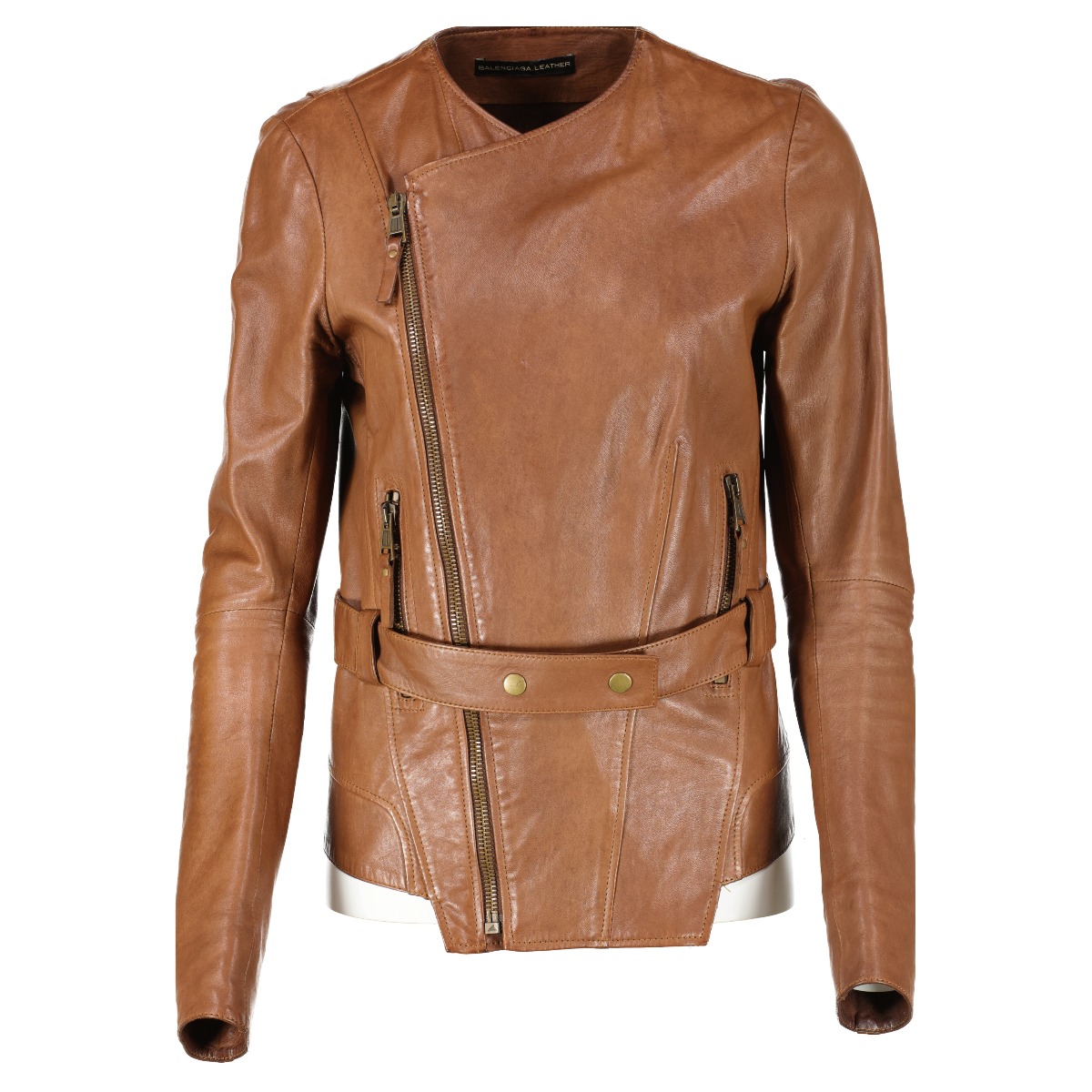 Balenciaga Le Bombardier Oversized Shearling Jacket In Brownwhite   ModeSens