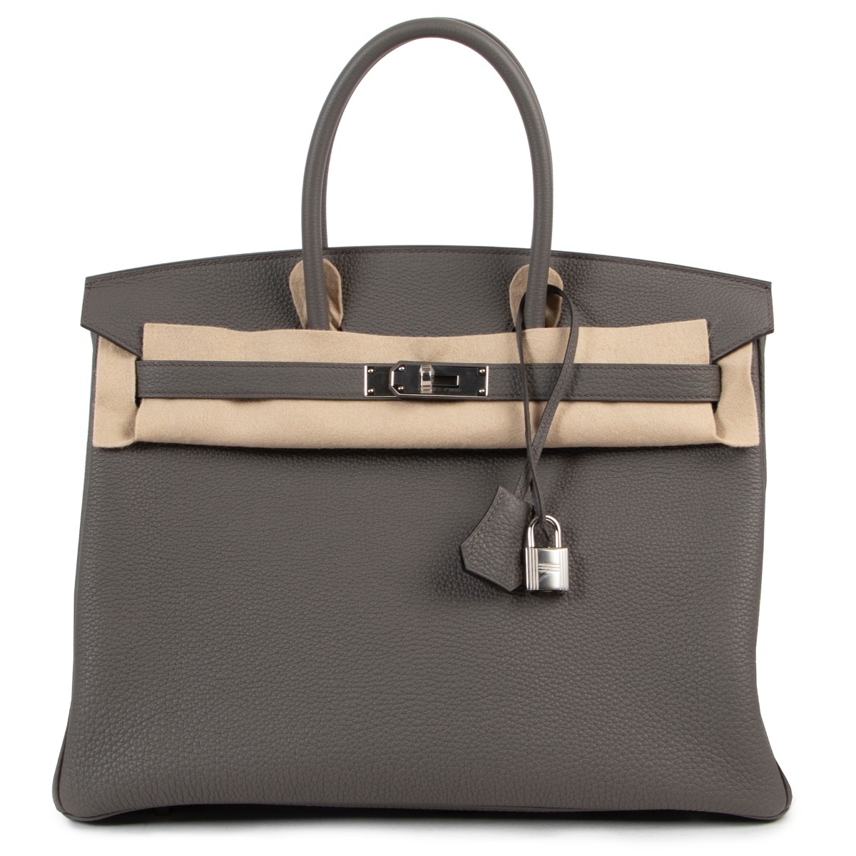 Hermès Birkin 35 Togo Gris Etain PHW ○ Labellov ○ Buy and Sell Authentic  Luxury