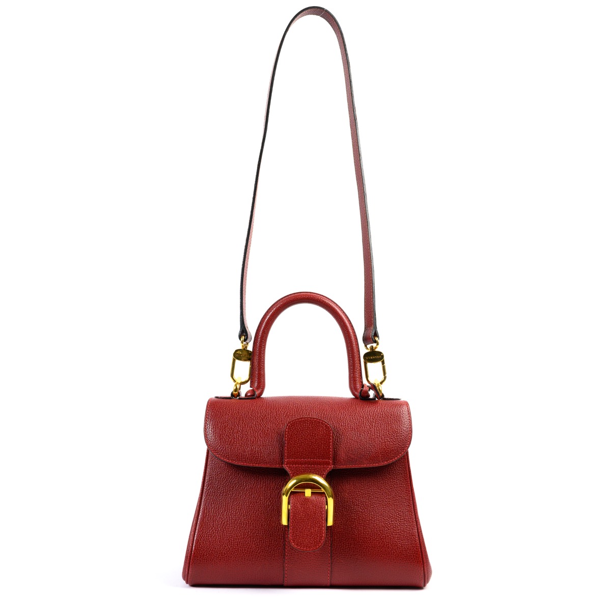 Charitybuzz: Delvaux Brillant GM Crispy Calf Burgundy Blush Handbag