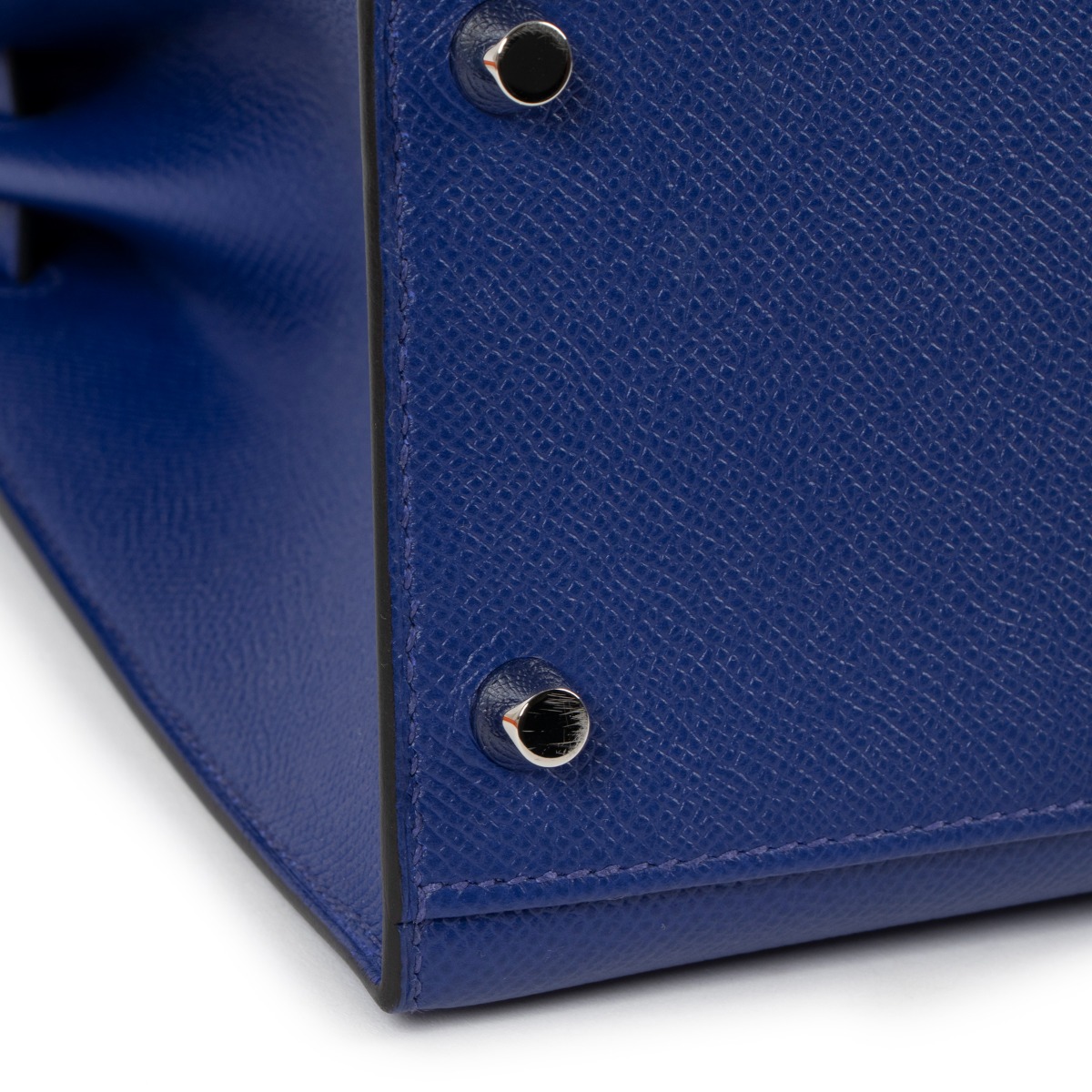 Hermès Kelly 32 Sellier Blue Atoll Epsom Palladium Hardware