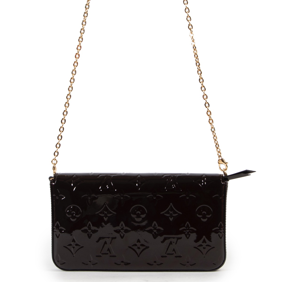 Louis Vuitton Vintage - Vernis Pochette Felicie - Black - Vernis Leather Crossbody  Bag - Luxury High Quality - Avvenice