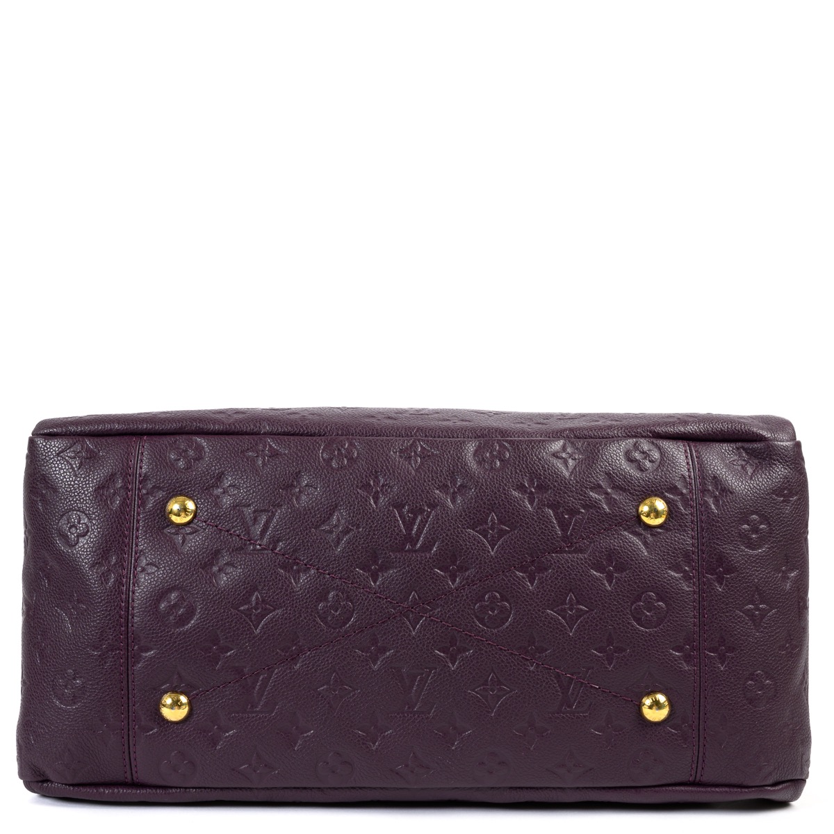 Lumineuse leather handbag Louis Vuitton Purple in Leather - 28349931