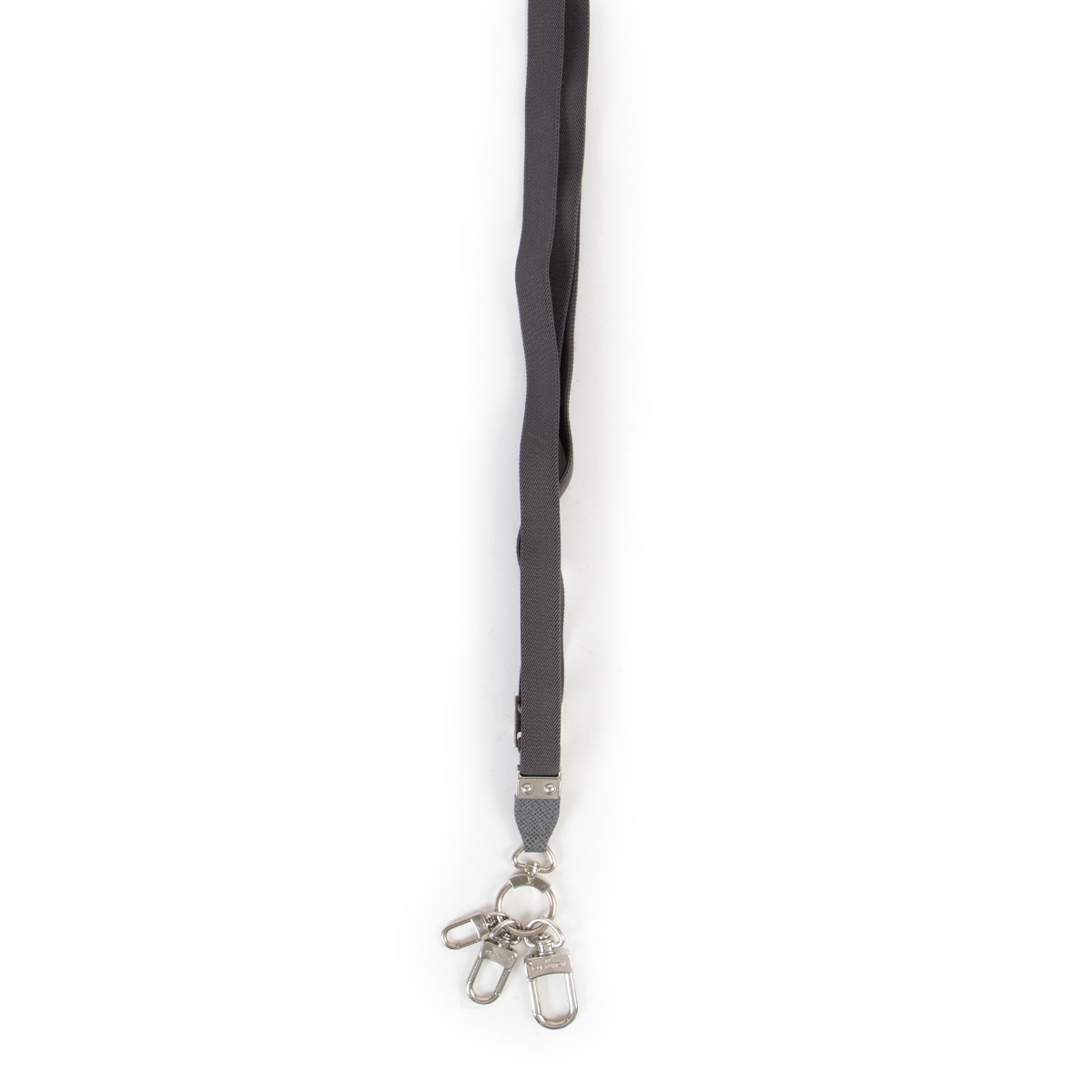 Louis Vuitton Grey Lanyard Keychain ○ Labellov ○ Buy and Sell Authentic  Luxury