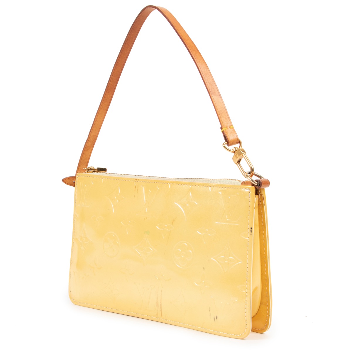 Lexington Pochette Yellow Vernis - Designer Bag Hire – Loop Vault