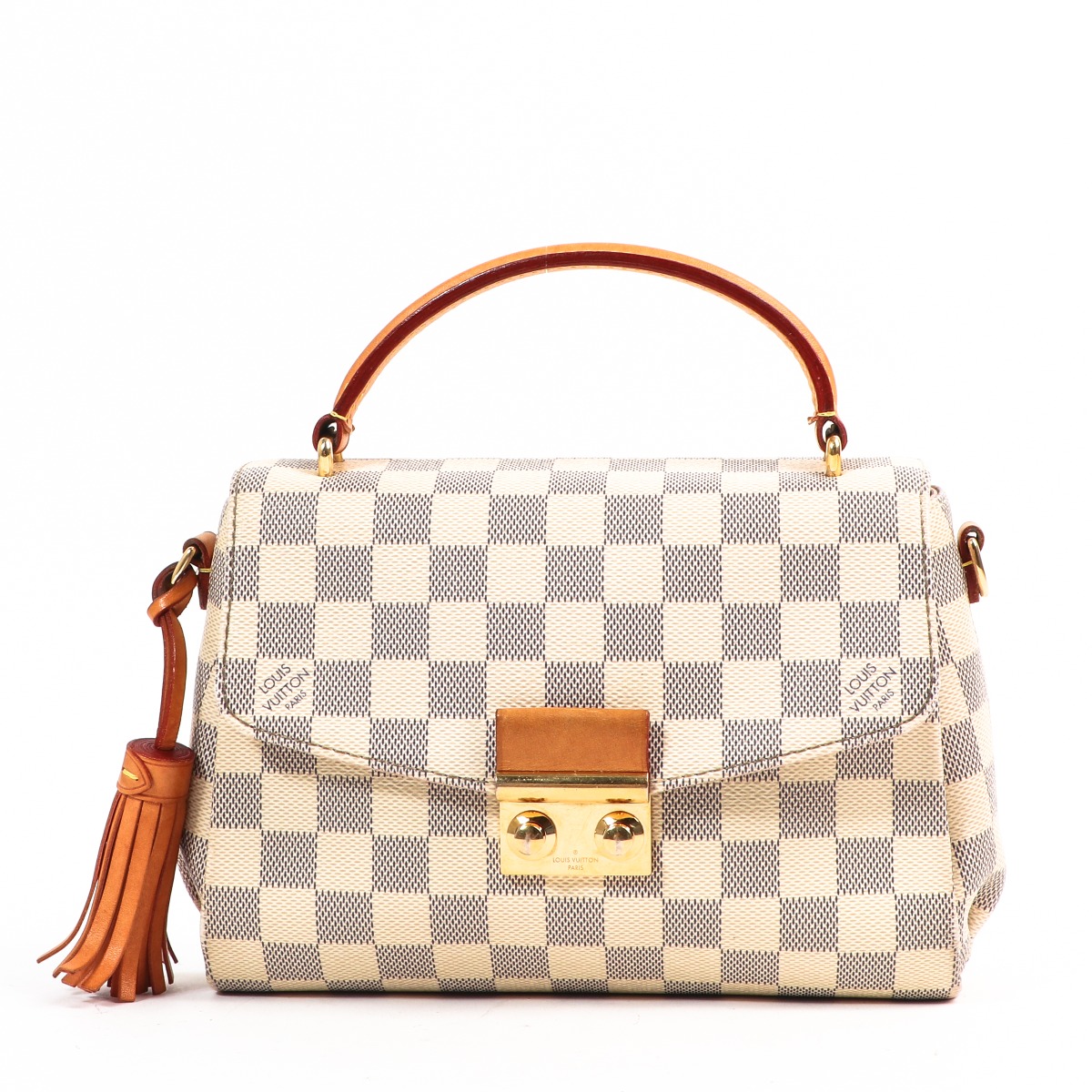 Louis Vuitton - Authenticated Croisette Handbag - Leather White for Women, Very Good Condition