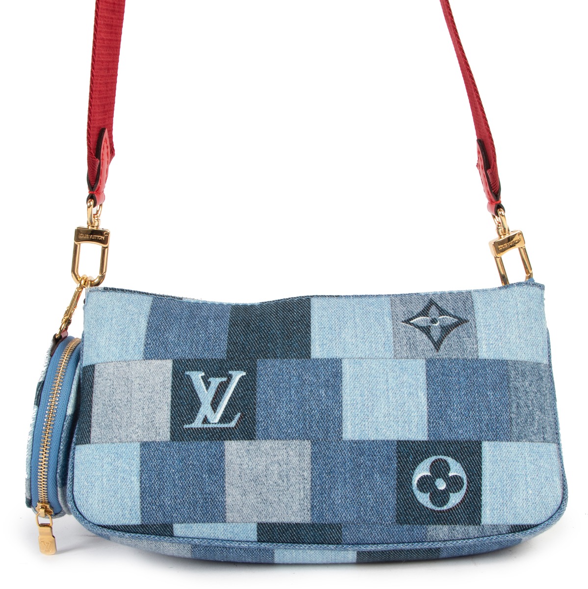 Louis Vuitton, Bags, Bnib Louis Vuitton Lv Denim Loop Bag Purse 222 Blue  Monogram Jacquard Cruise 22
