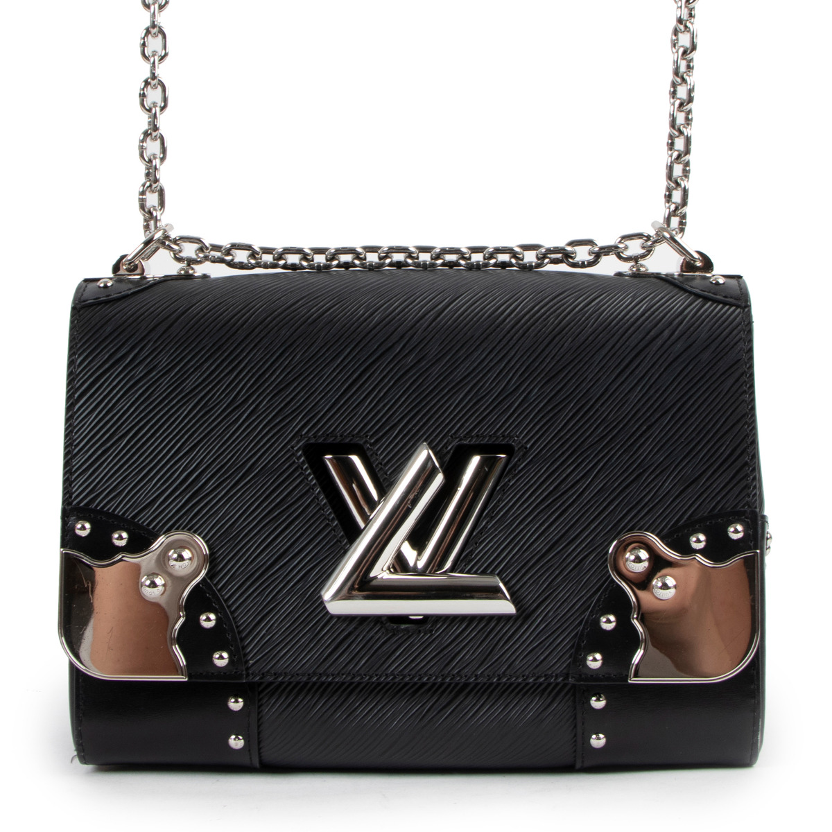 Louis Vuitton LV Twist Lock XL Black Leather ref.821165 - Joli Closet