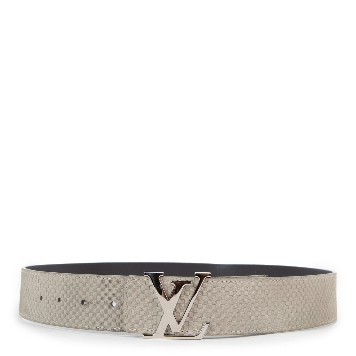 Louis Vuitton 85/34 Damier Azur LV Initials Belt ref.429472 - Joli Closet