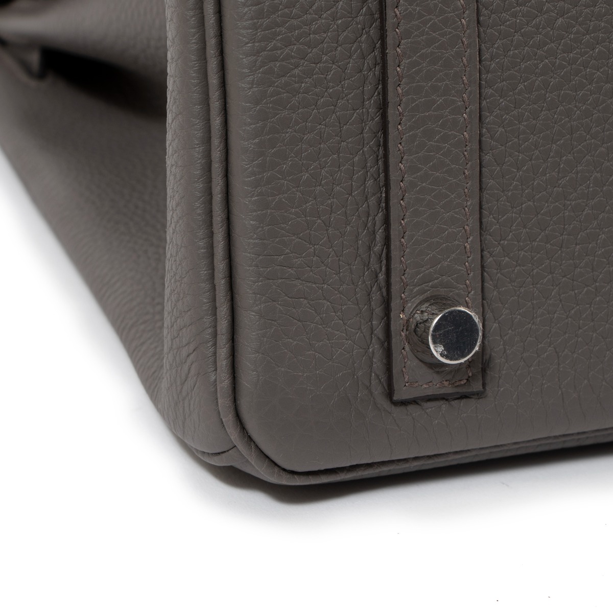 Hermès Birkin Vert Gris Togo 25 Palladium Hardware, 2022 (Like New), Green/Grey/Silver Womens Handbag